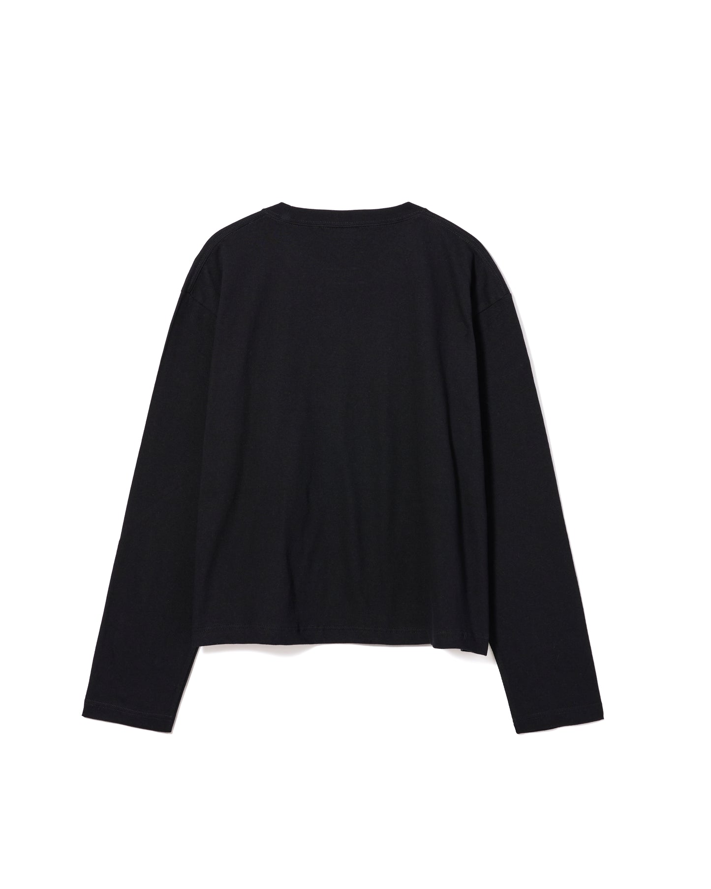 FRILL FRAME L/S T-SHIRT (BLACK)