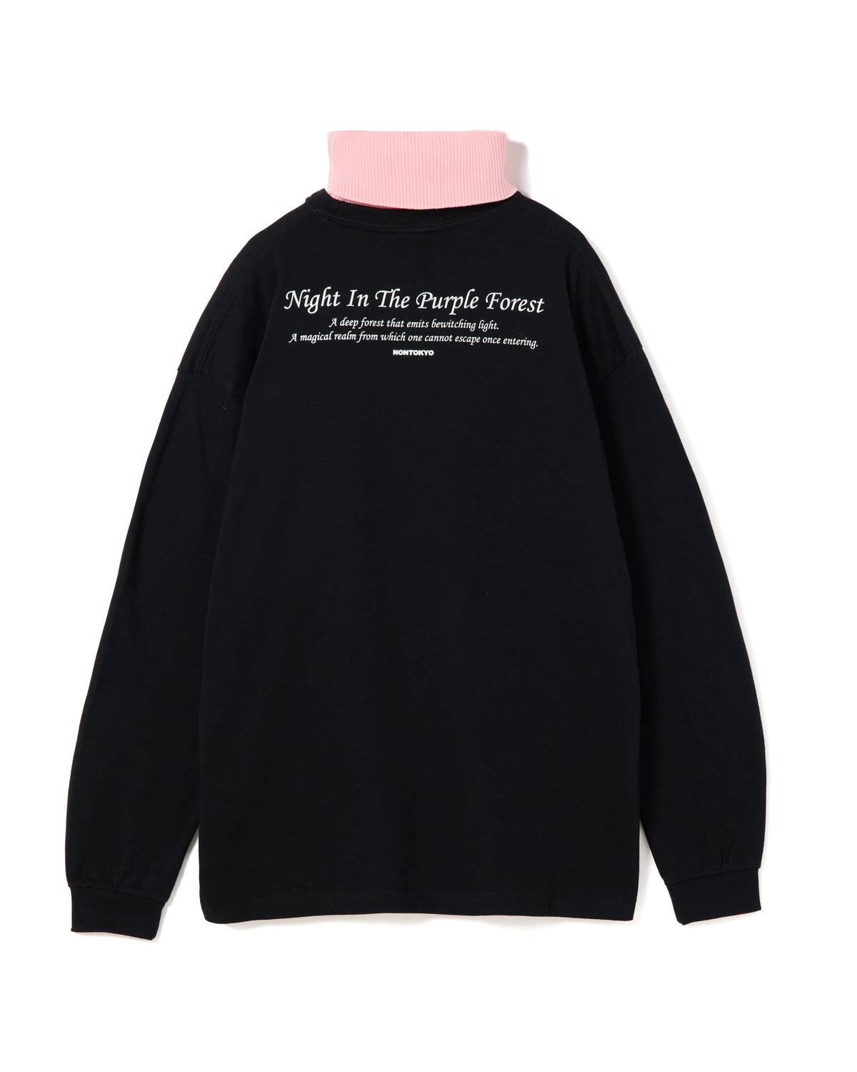 HIGH-NECK L/S T-SHIRT (BLACK)