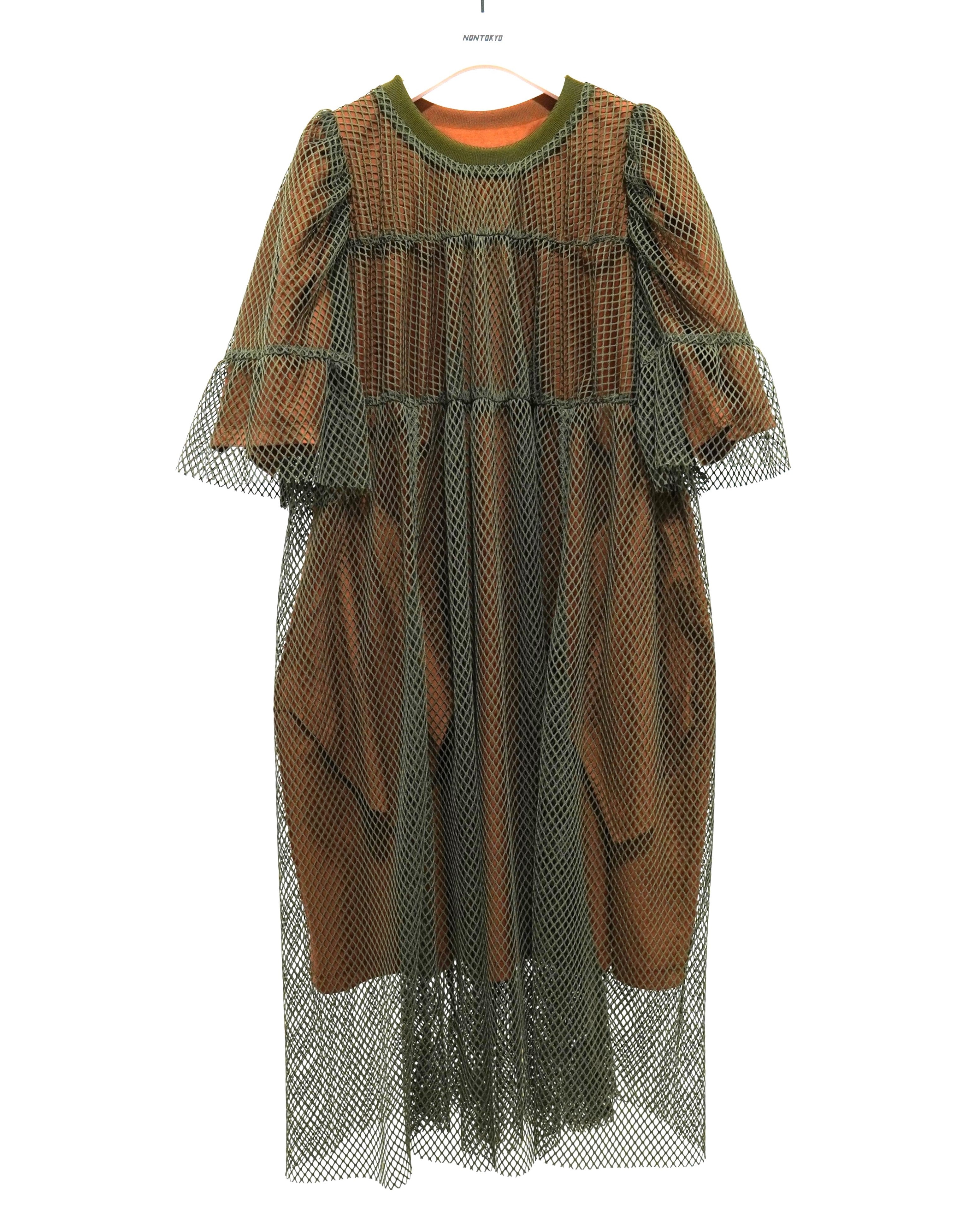 NON TOKYO / REVERSIBLE NET ONE-PIECE (MUSTARD×KHAKI) / 〈ノン ...