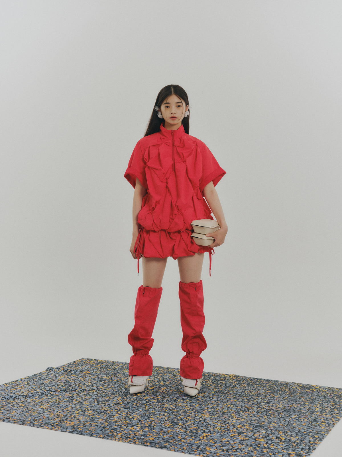 LONG BOOTS COVER (RED)