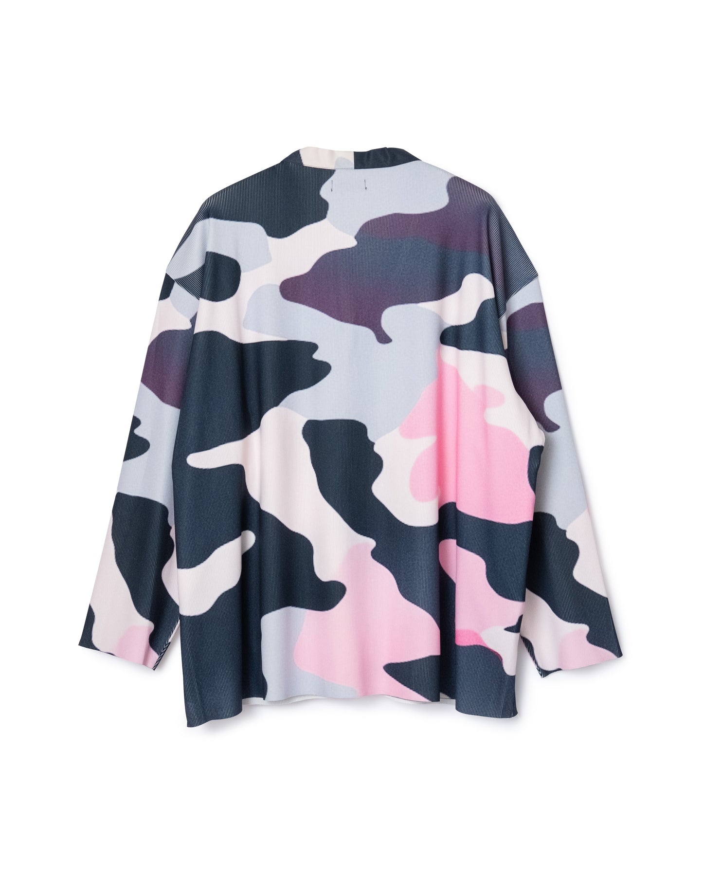 PRINT RIB BIG CARDIGAN (CAMO)