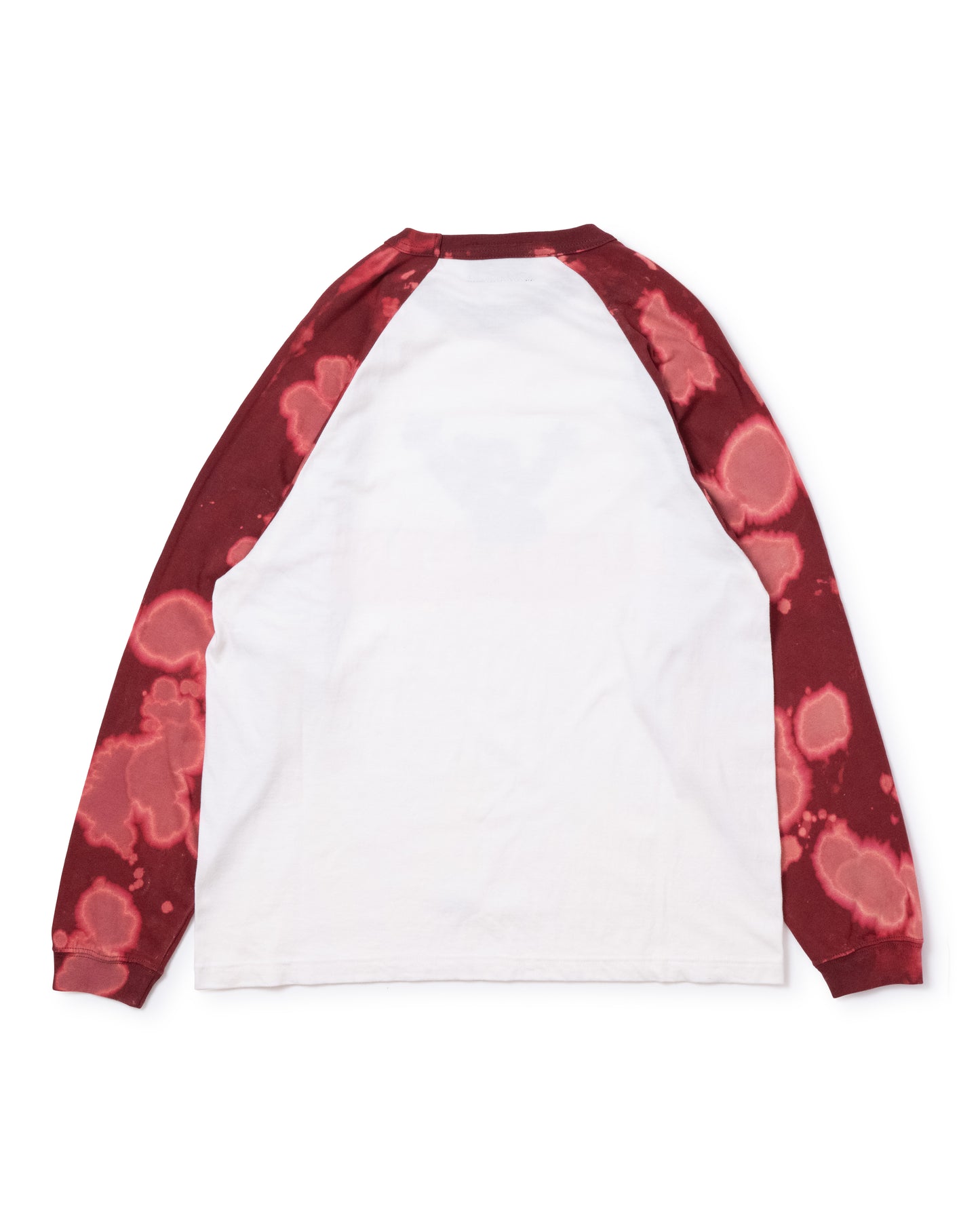 RAGLAN TIE-DYE L/S T-SHIRT (WINE)