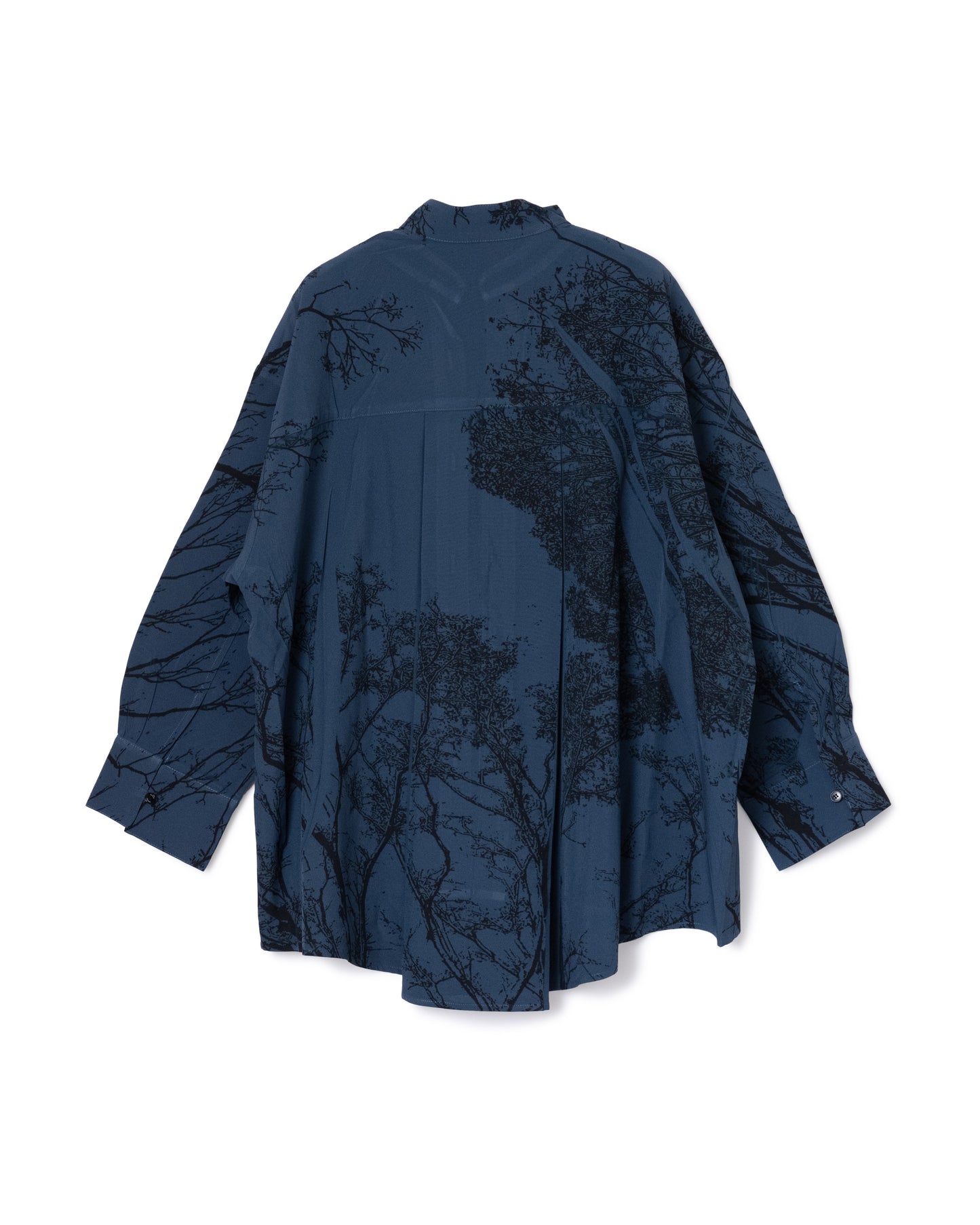 DIRECT PRINT NO COLLAR SHIRTS (BLUE)