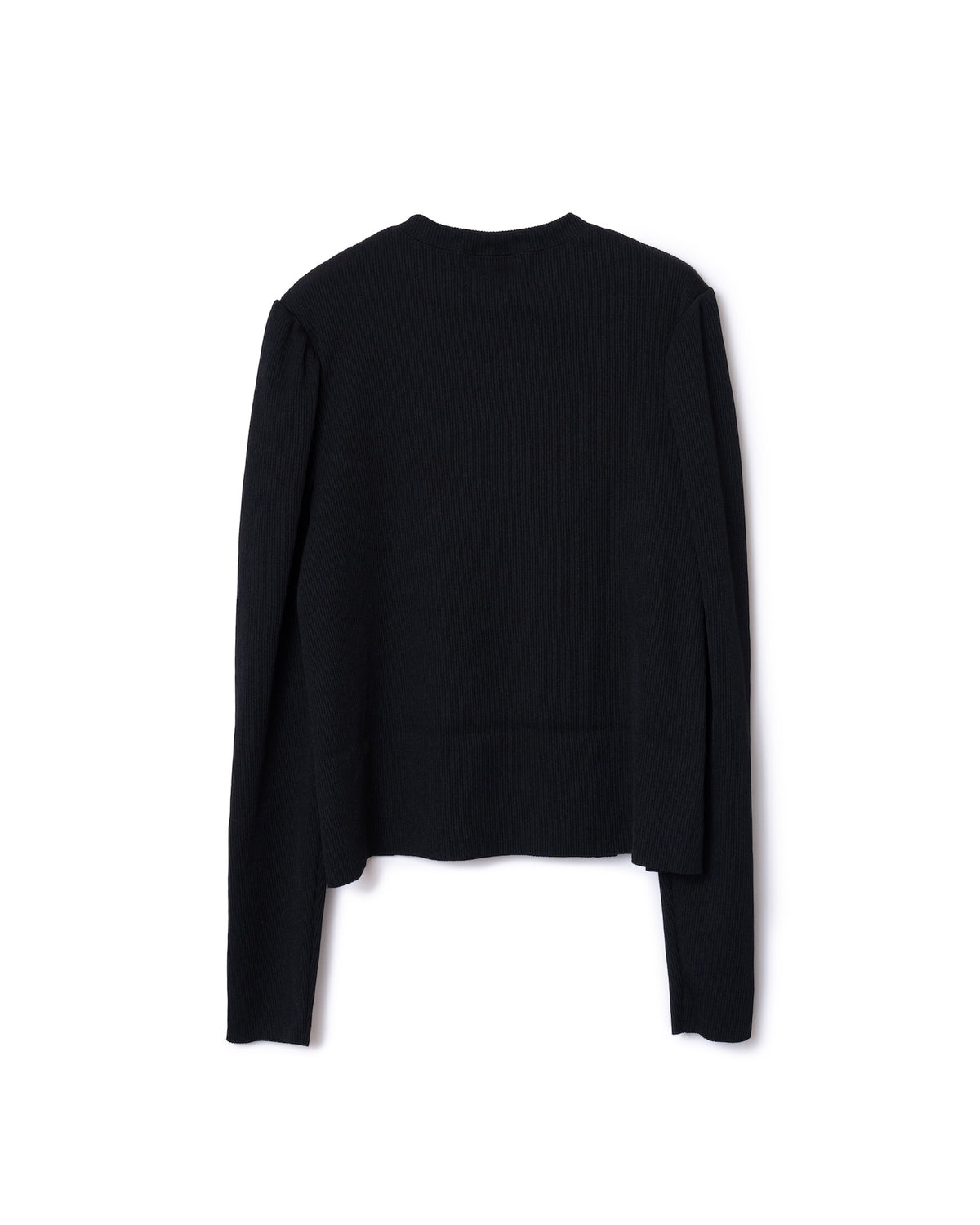 RIB PUFF SLEEVE C/S (BLACK)