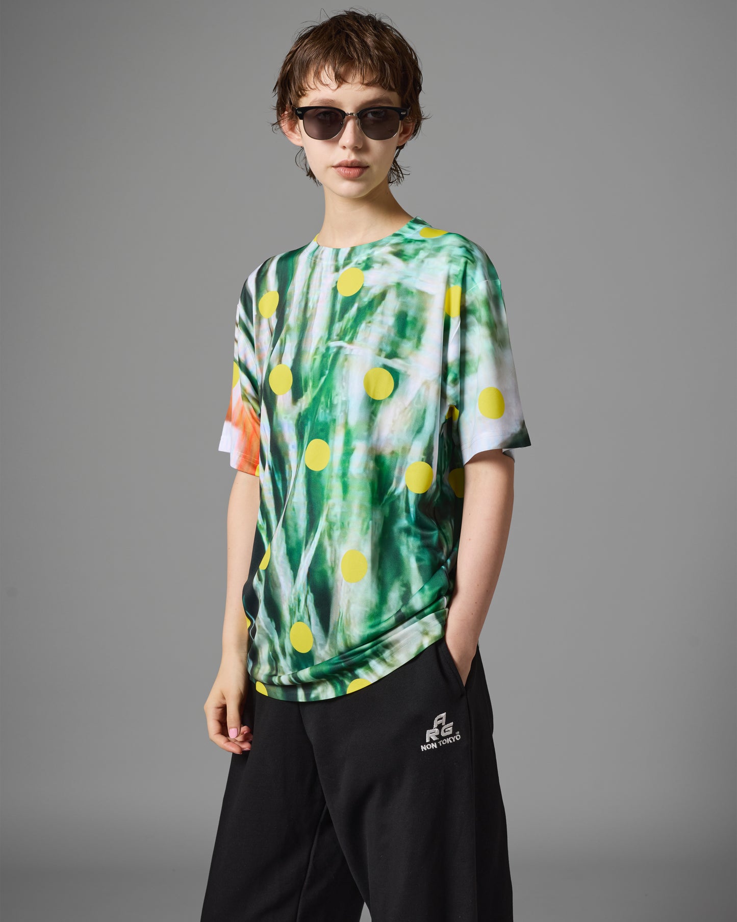 DIRECT PRINT T-SHIRT (YELLOW DOT)