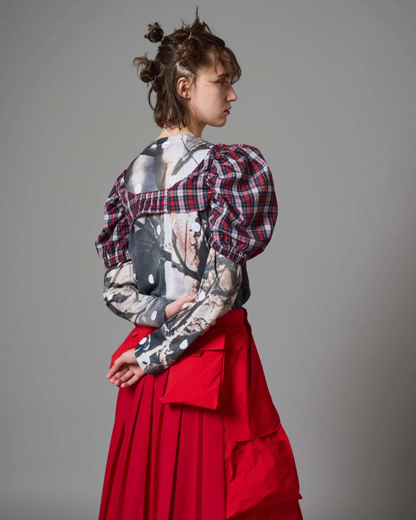 DIRECT PRINT L/S T-SHIRT (TREE DOT)