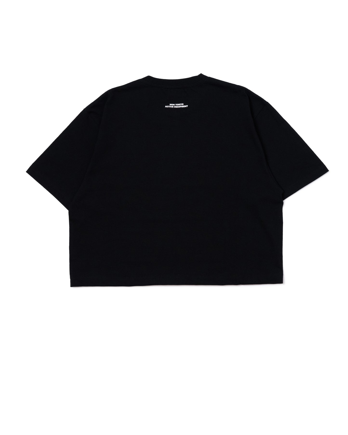 WORK PRINT SHORT T-SHIRT (BLACK)