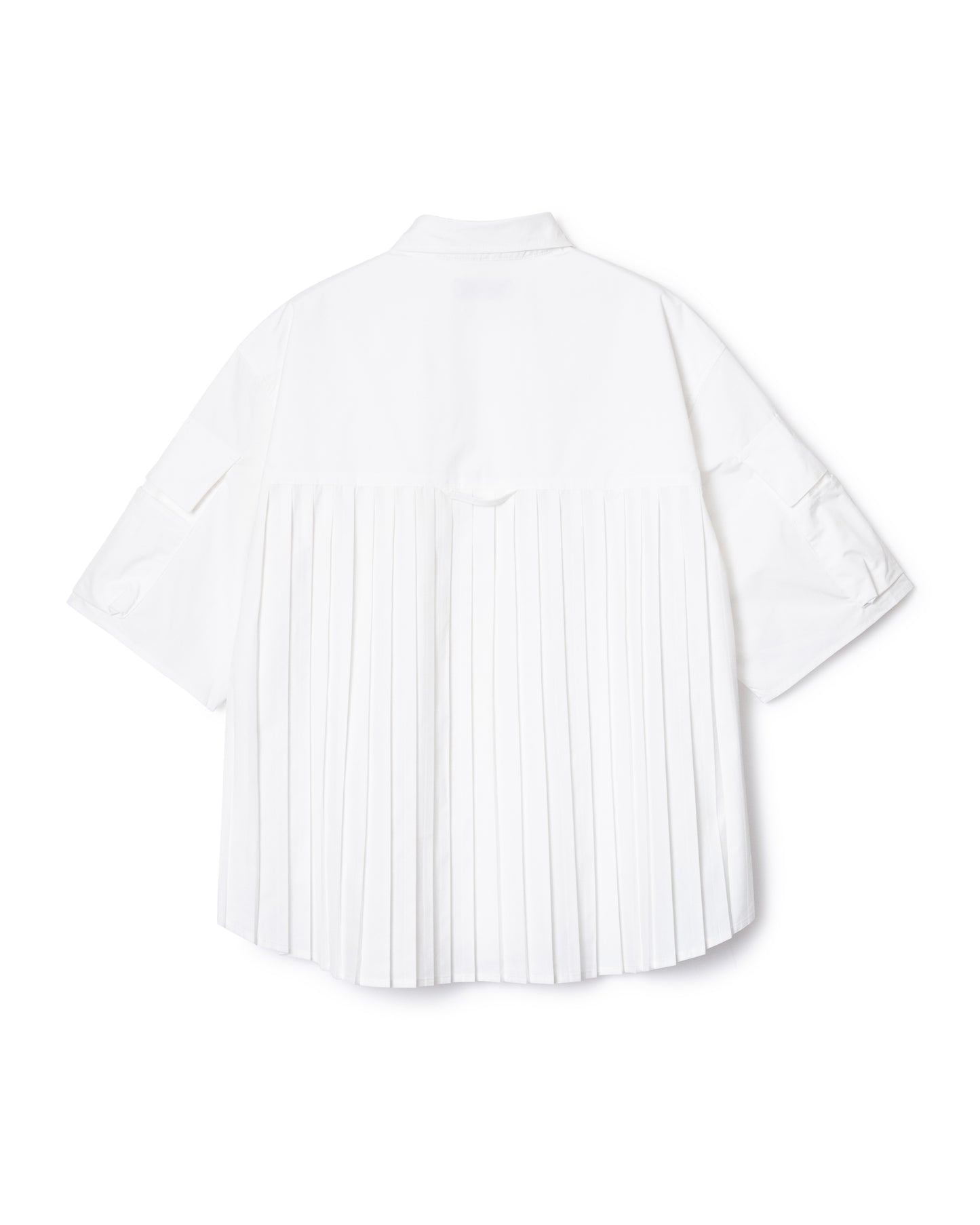 PIN TUCK TECH SHIRT (WHITE)