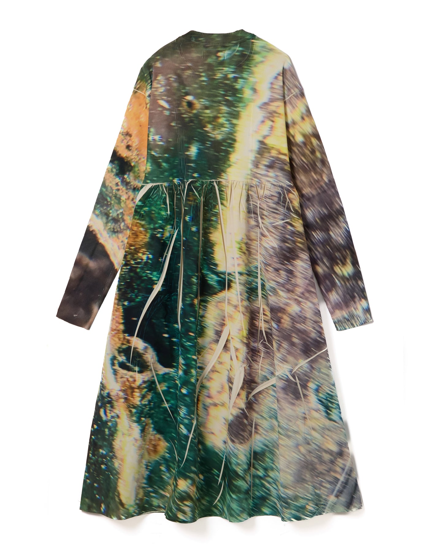 DIRECT PRINT RIB GATHER O/P (YELLOW)