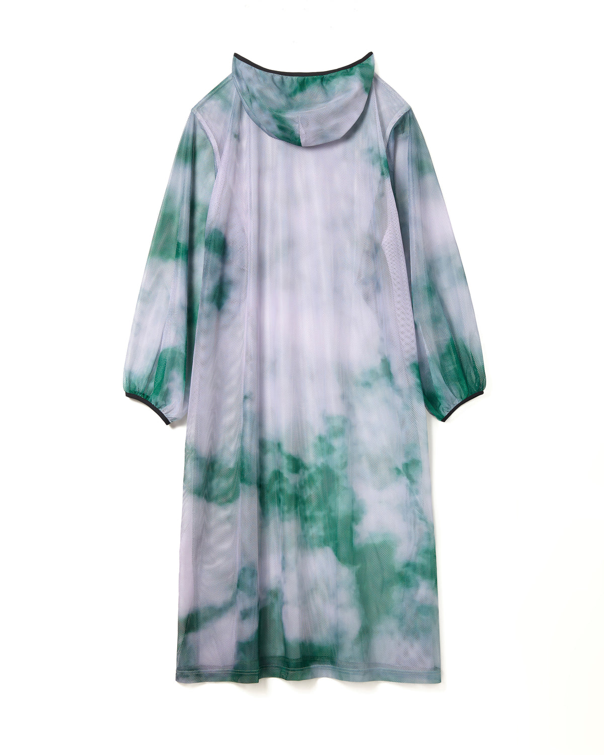 PRINT MESH HOODIE O/P (GREEN)