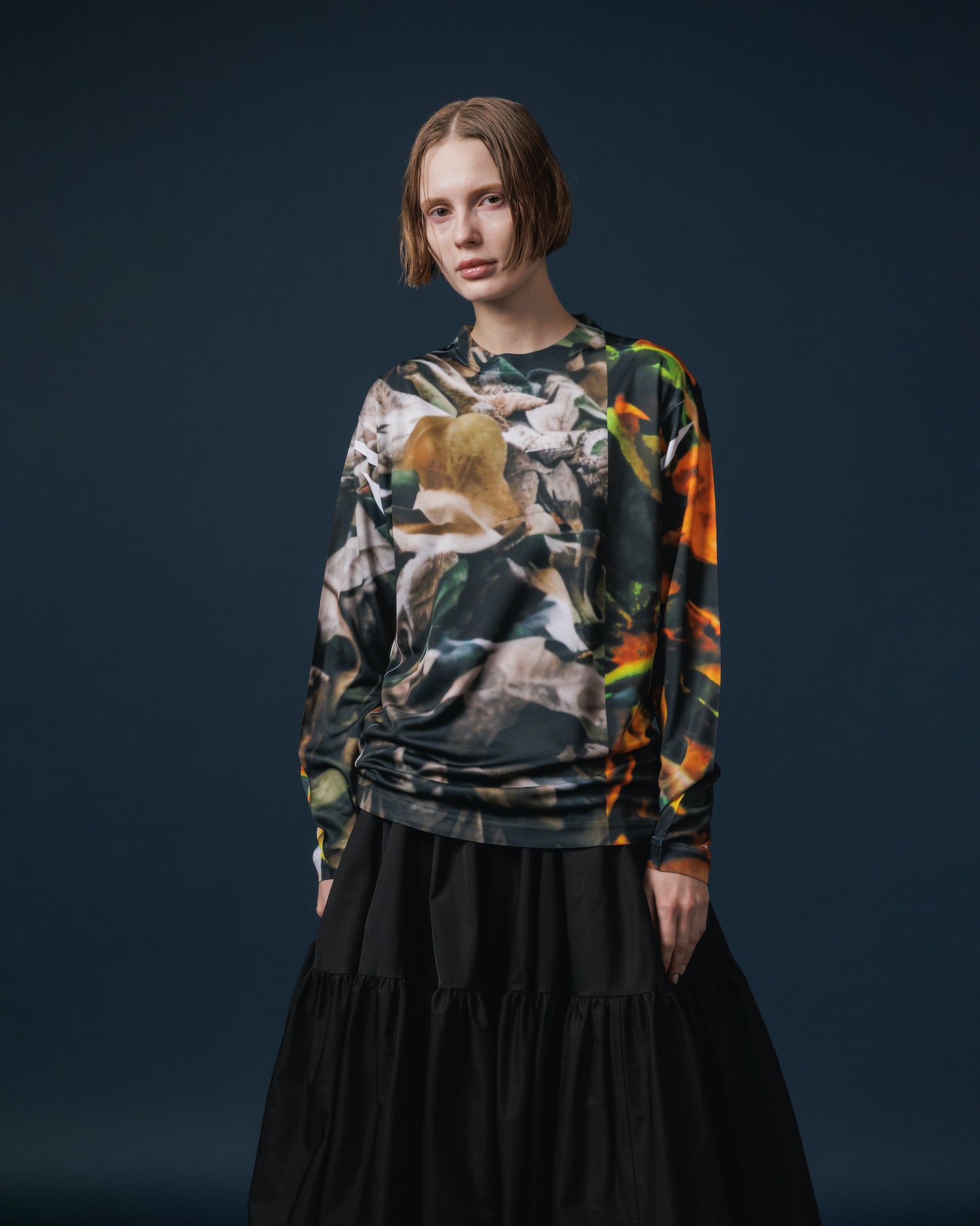 DIRECT PRINT L/S T-SHIRT (LEAF)