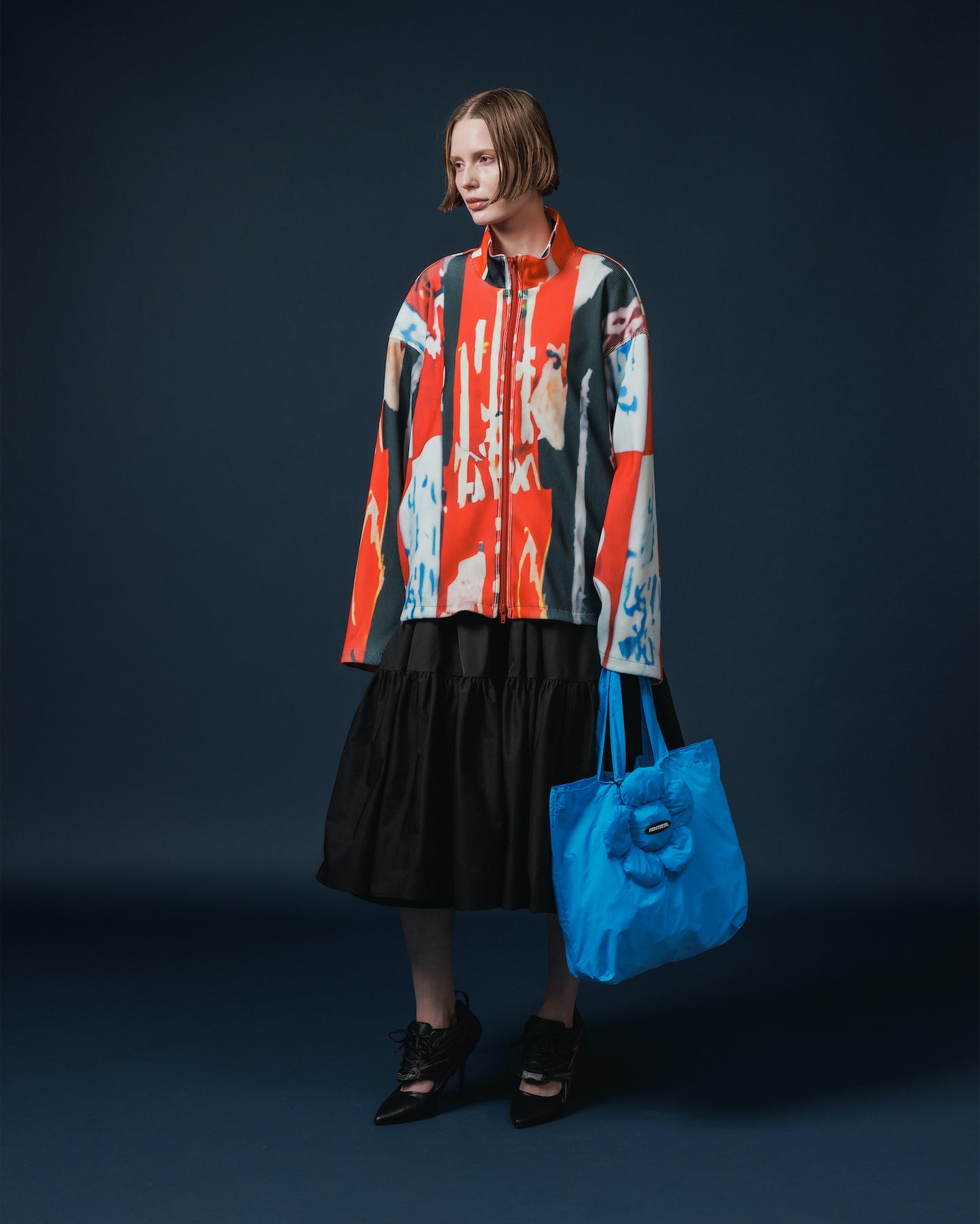 FLOWER ECO BAG (BLUE)
