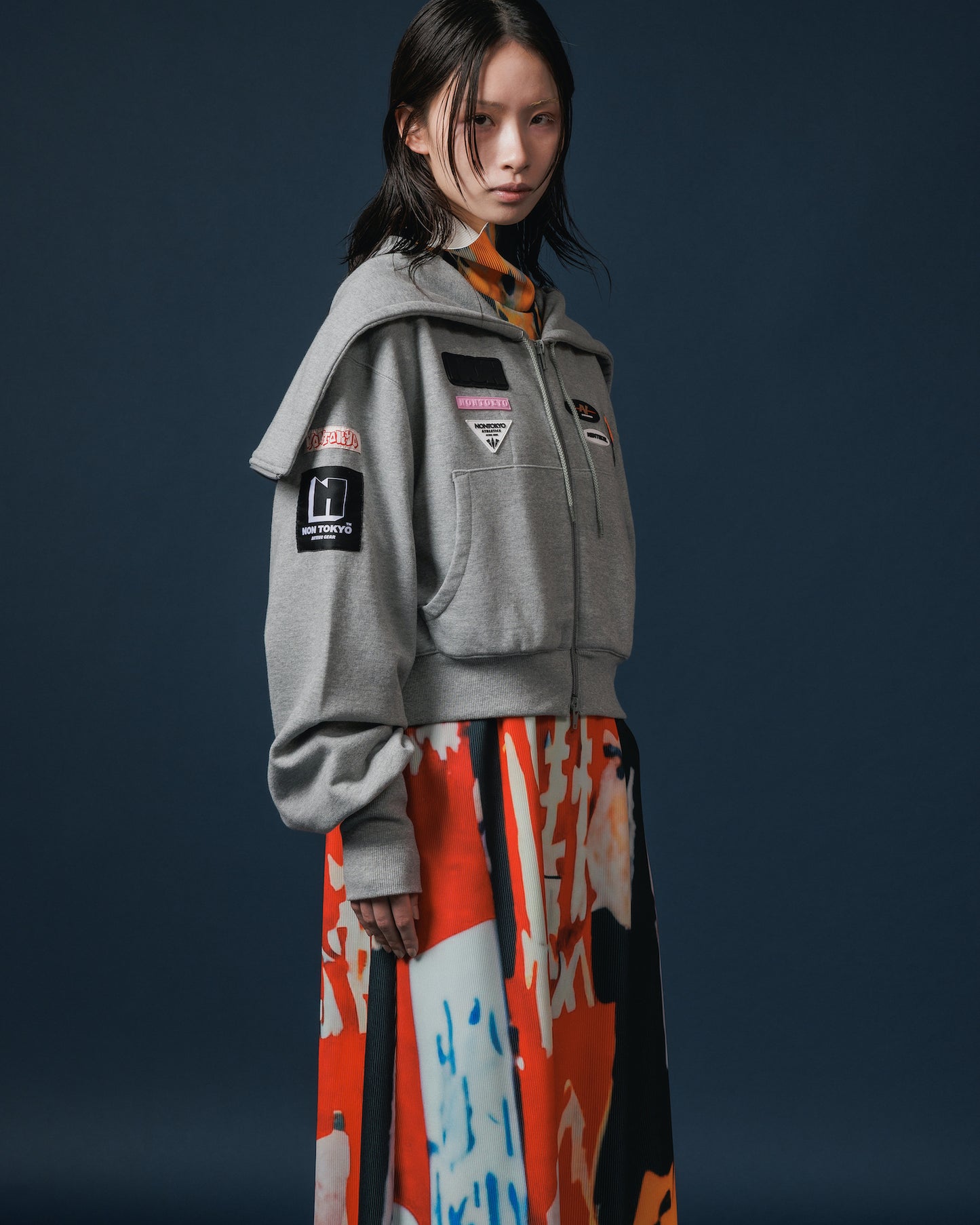 SAILOR ZIP-UP PARKER (GRAY)