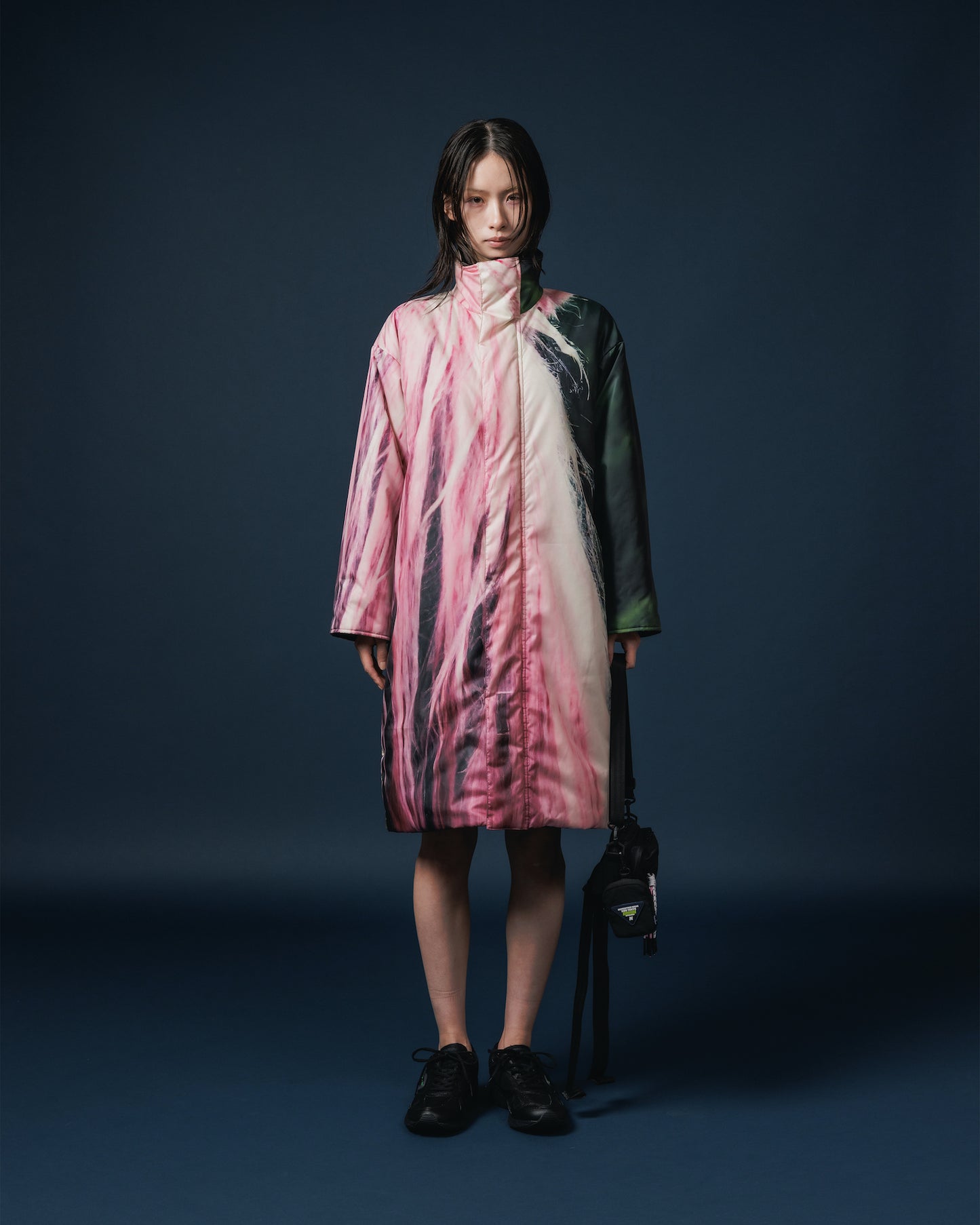 REVERSIBLE PADDING COAT (HORSE x BLACK)