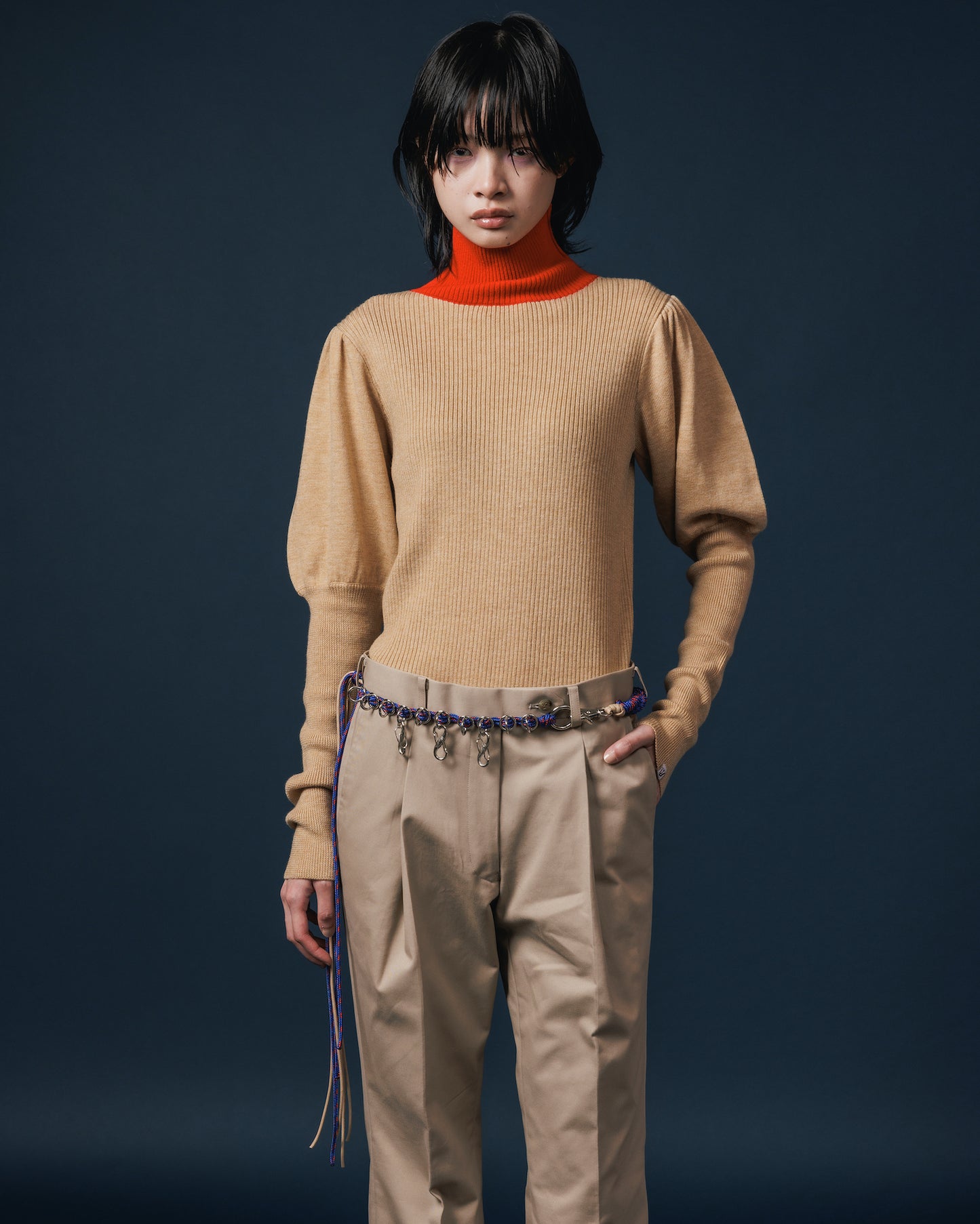 PUFFSLEEVE KNIT (BEIGE)