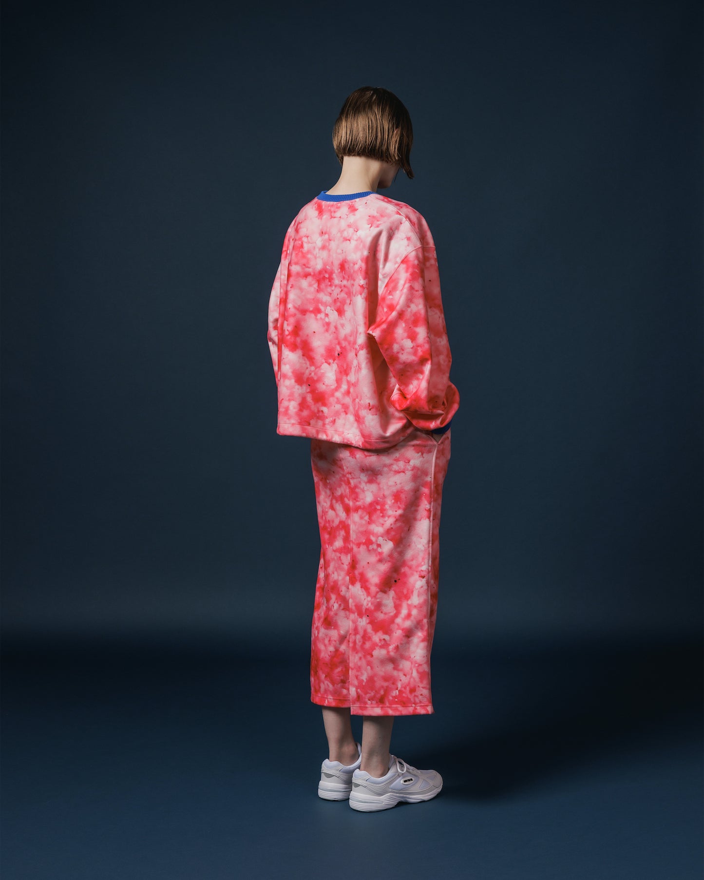 PRINT FLEECE PULLOVER TOP (PINK)