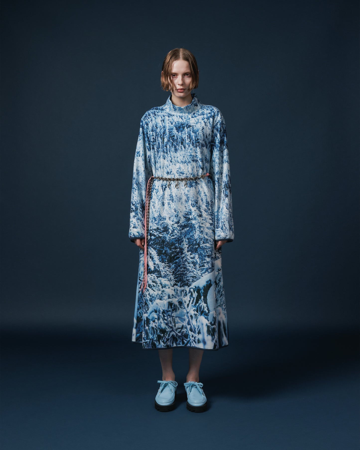 PRINT FLEECE ONE-PIECE (SNOW MOUNTAIN)