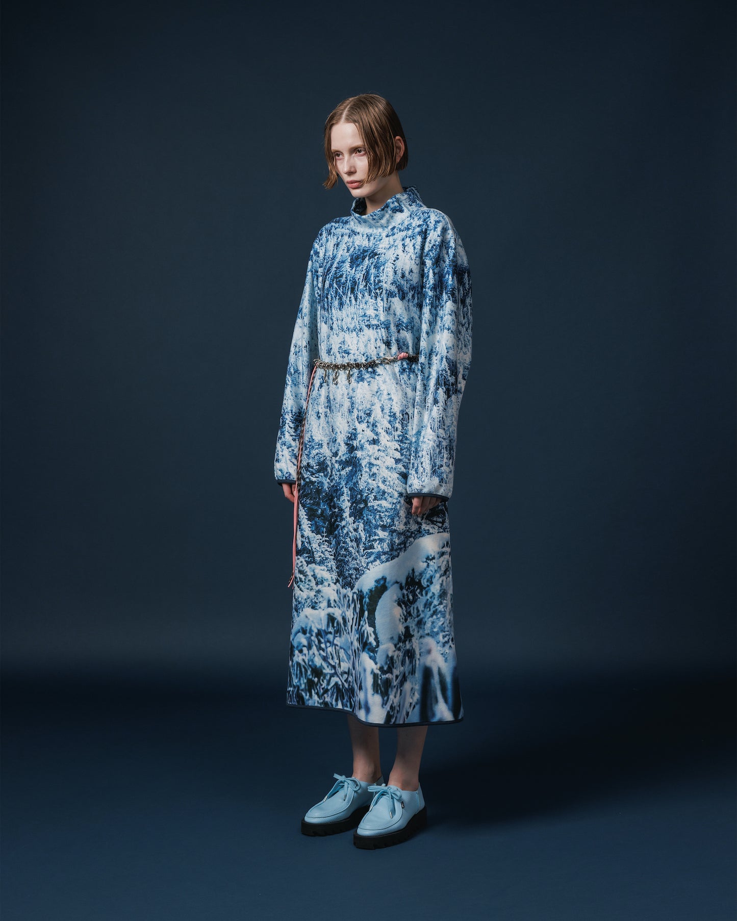 PRINT FLEECE ONE-PIECE (SNOW MOUNTAIN)