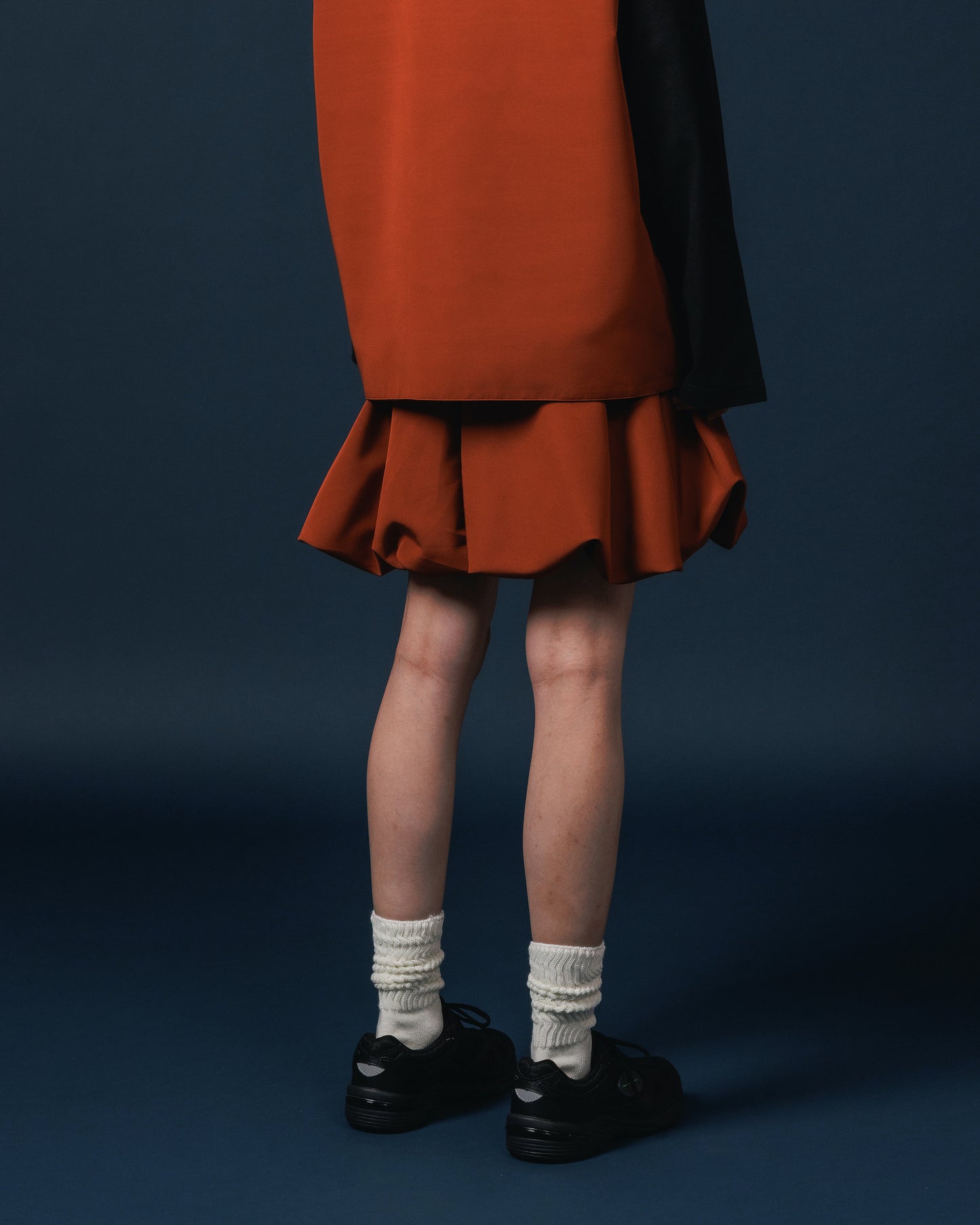 BALLOON MINI SKIRT (BROWN RED)