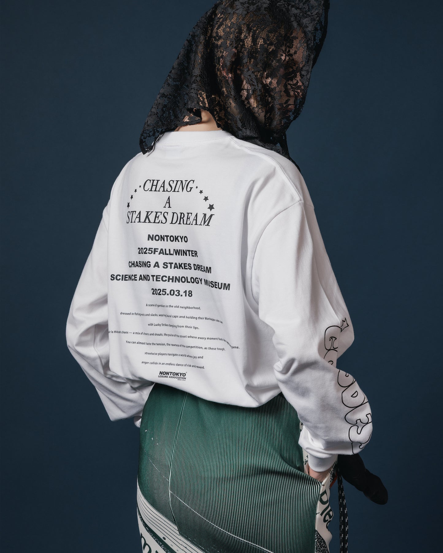 SHOW PRINT L/S T-SHIRT (WHITE)