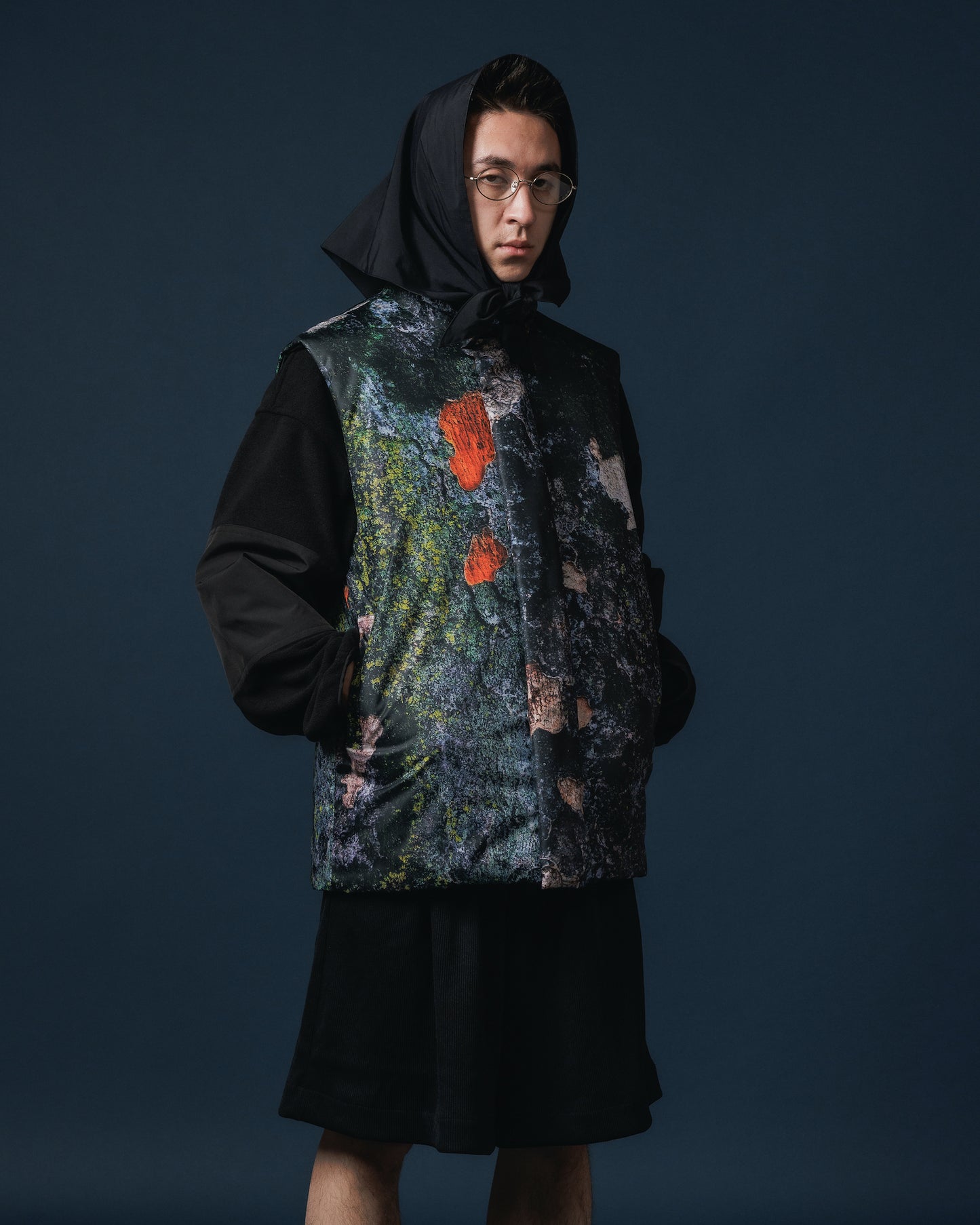REVERSIBLE PADDING VEST (ALGAE x BLACK)