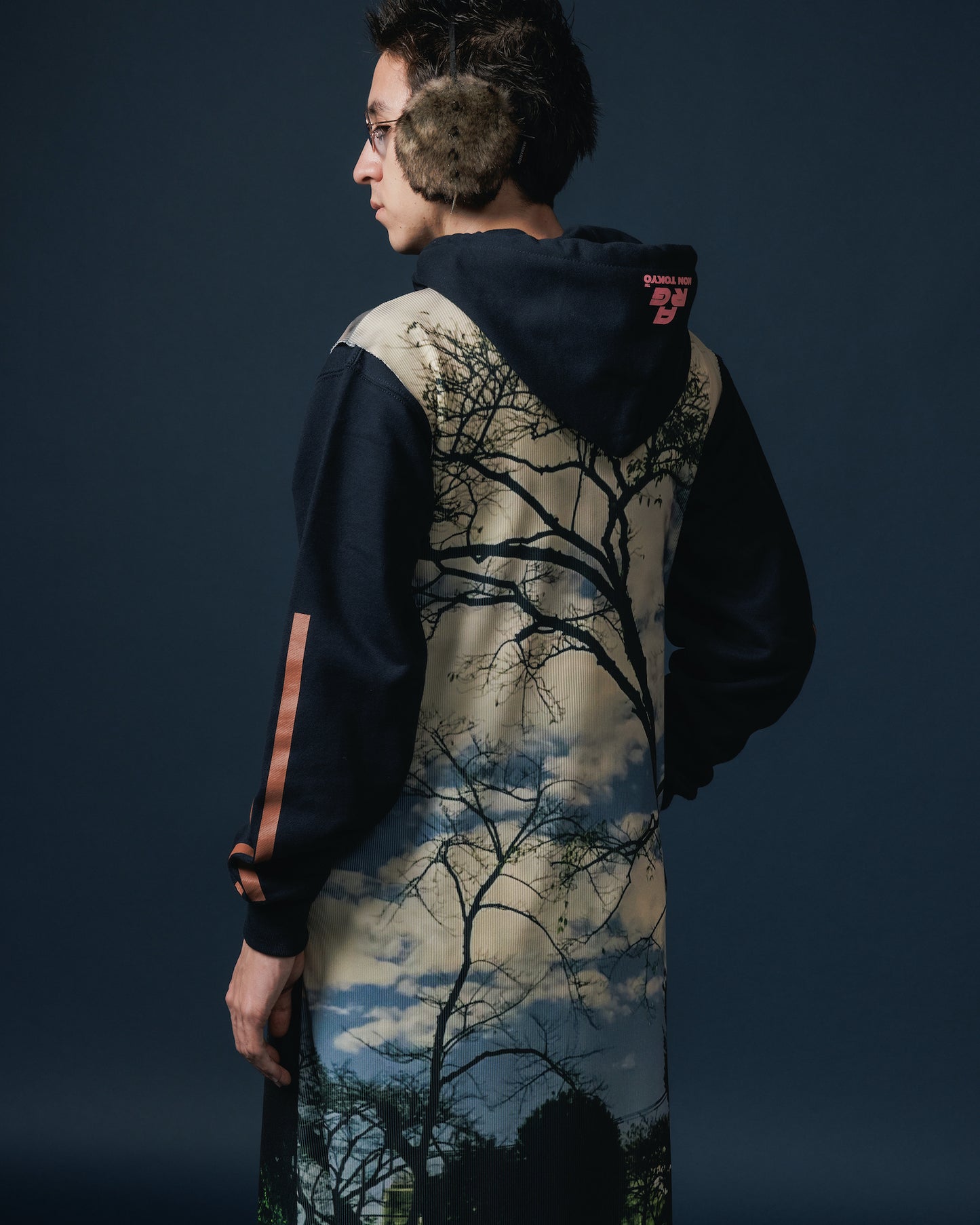 PRINT RIB NO SLEEVE ONE-PIECE (PARK)