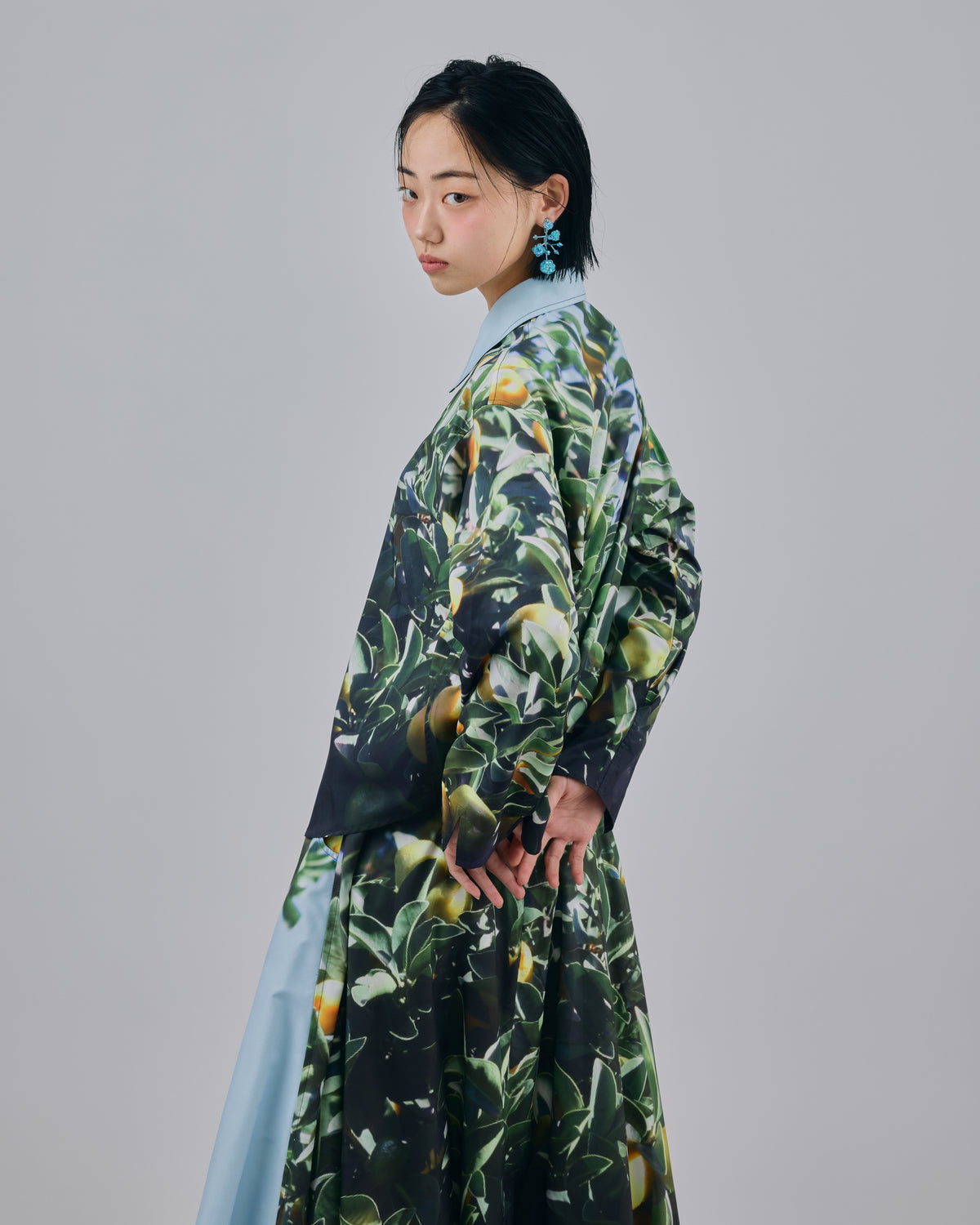 PRINT L/S SHIRT (LEMON)