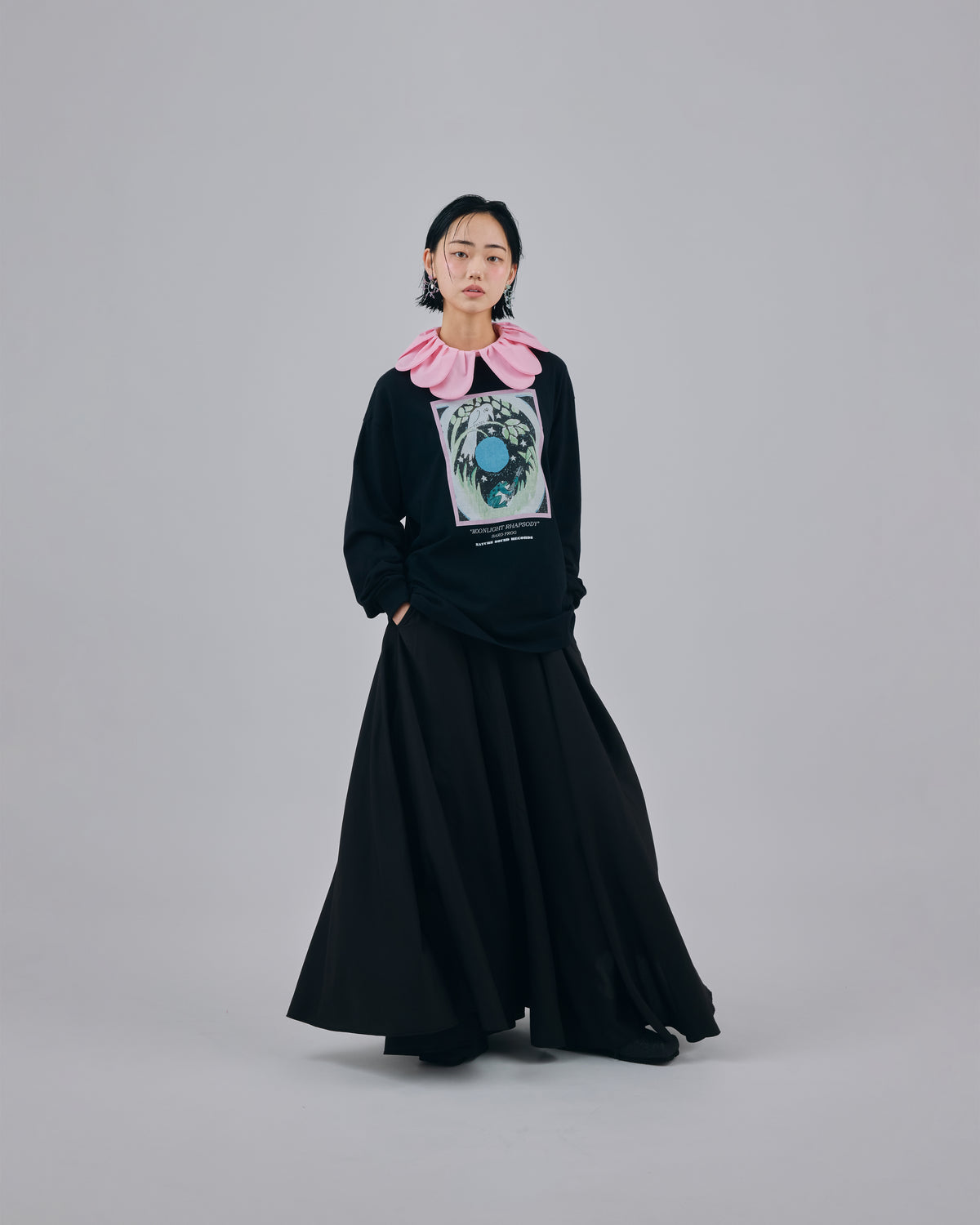 RIBBON SKIRT (BLACK)