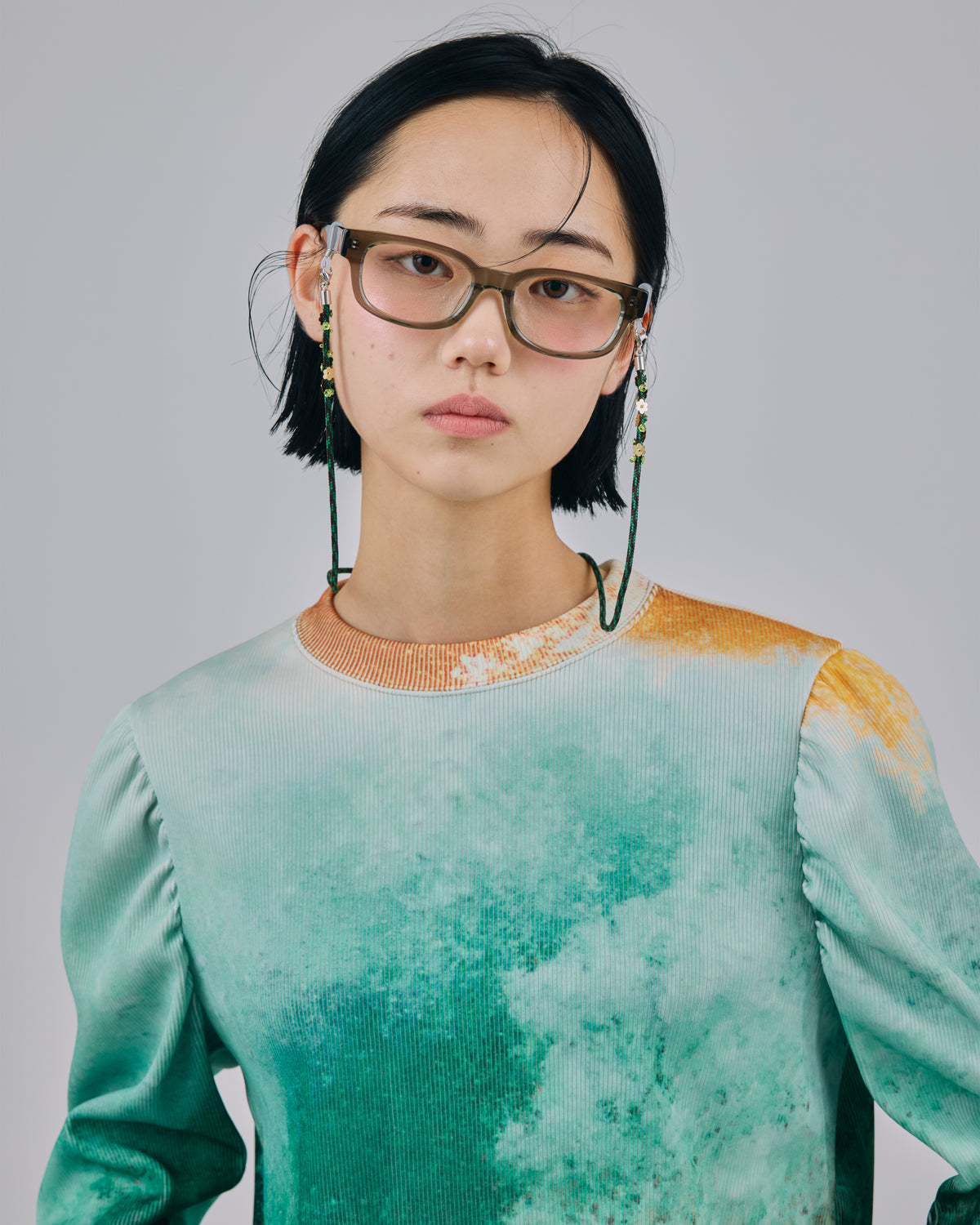 SEQUIN FLOWER GLASSES CODE (BROWN)