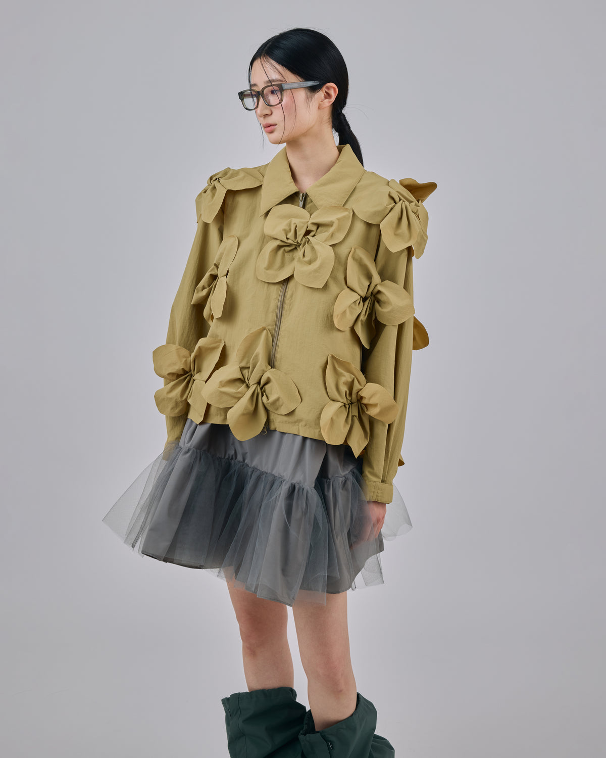 FLOWER TECH BLOUSON (M.GREEN)