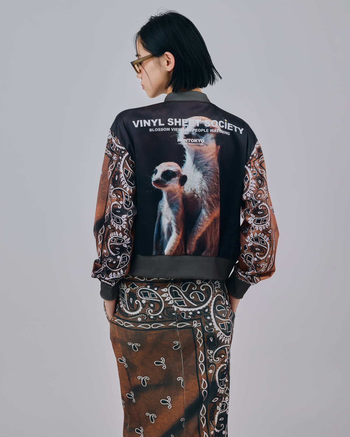 PRINT TRACK JACKET (BANDANNA BROWN)