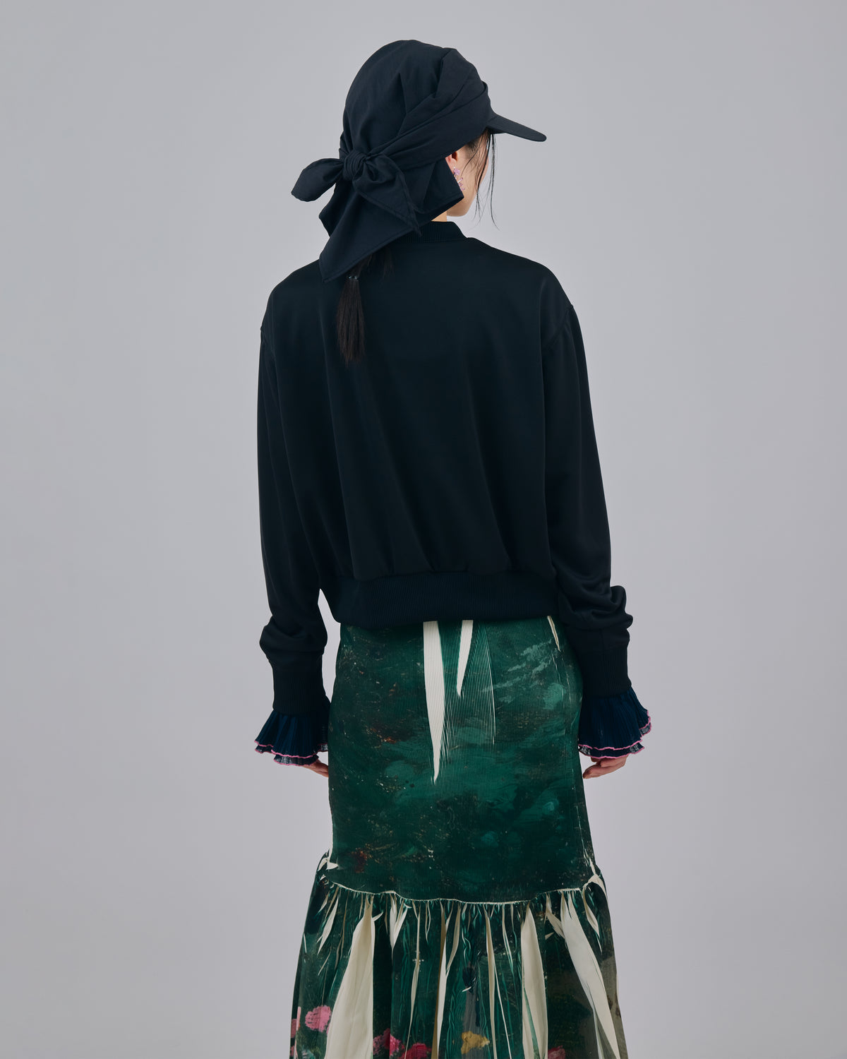 PRINT TRACK JACKET (BLACK)