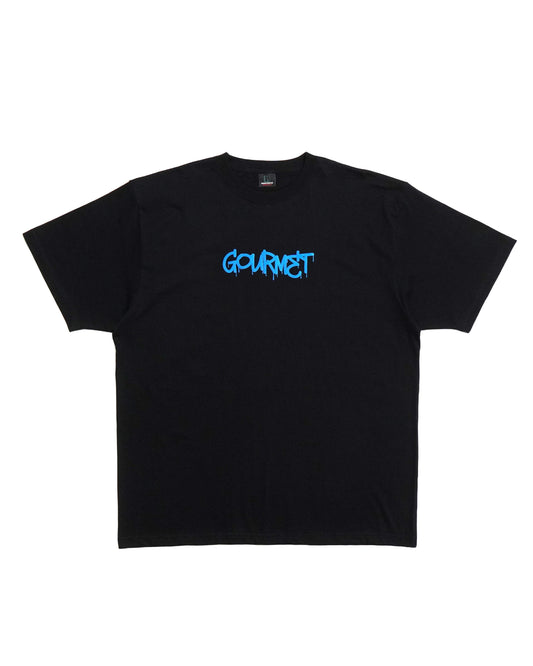 FLOCKY PRINT BIG T-SHIRT (gourmet/BLACK)