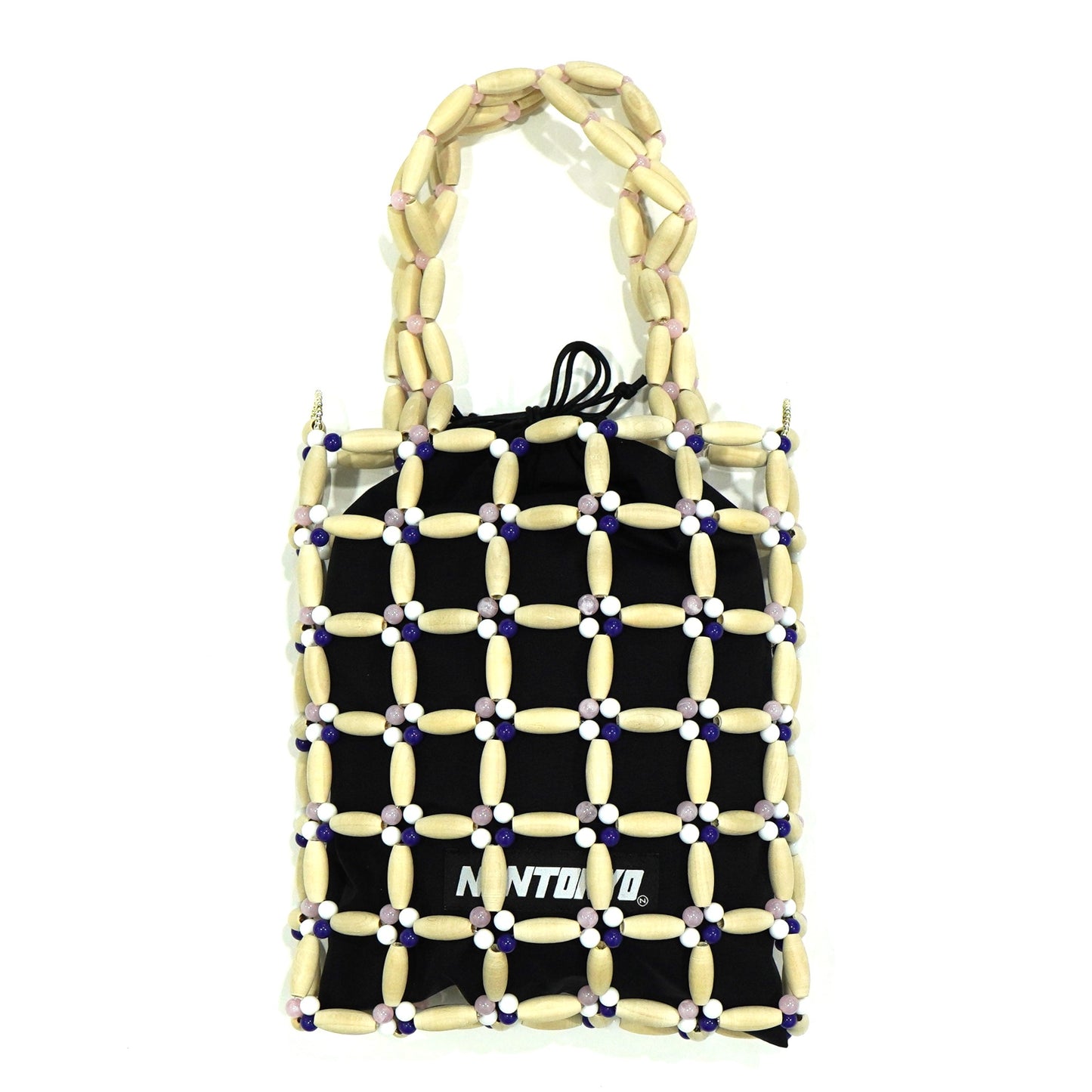 NON TOKYO / BEADS TOTE BAG (BLACK) / 〈ノントーキョー〉ビーズトートバッグ
