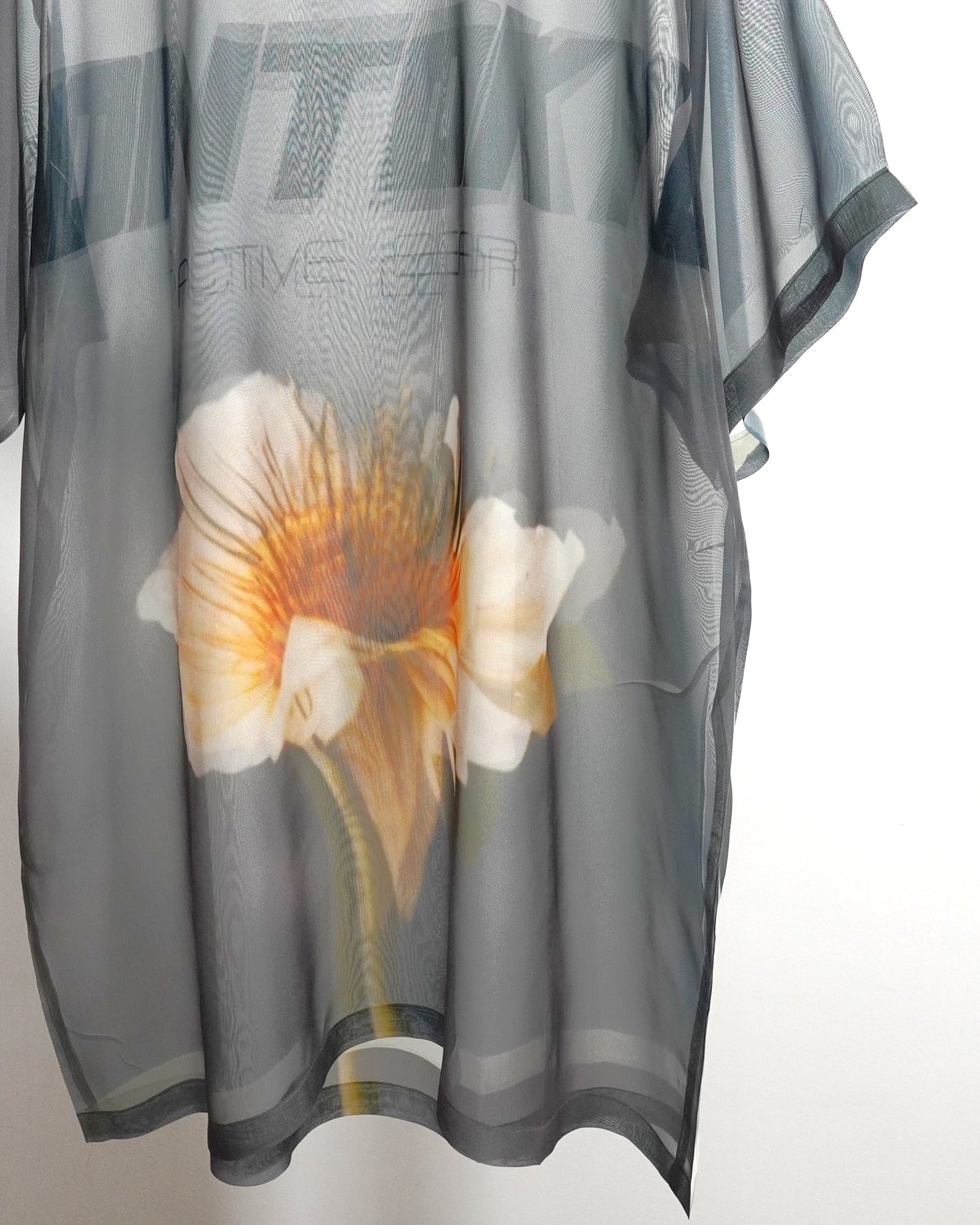DIRECT PRINT SHEER T-SHIRT (FLOWER)