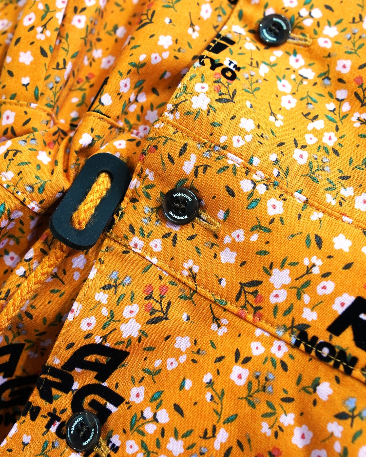 FLOCKED PRINT ONE-PIECE (FLOWER)