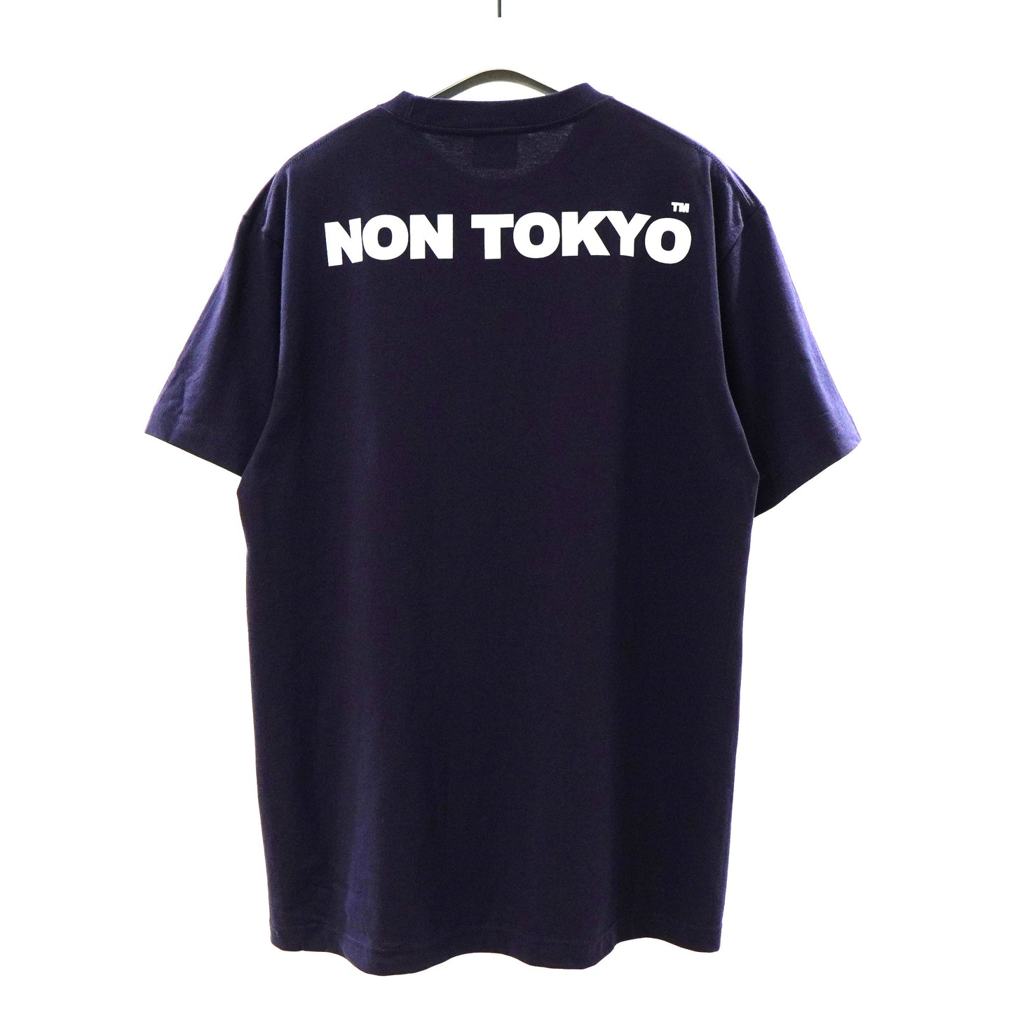 NON TOKYO / HAND PRINT T-SHIRT (CAMP MAN/NAVY) / 〈ノントーキョー〉ハンドプリントTシャツ (ネイビー)