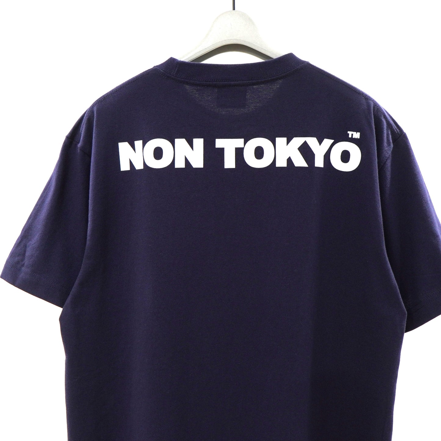 NON TOKYO / HAND PRINT T-SHIRT (CAMP MAN/NAVY) / 〈ノントーキョー〉ハンドプリントTシャツ (ネイビー)