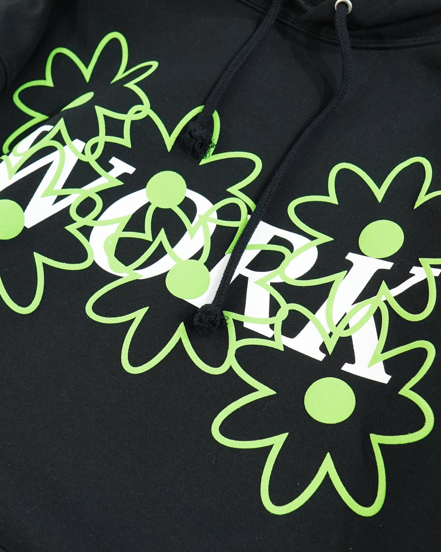 WORK PRINT PULLOVER PARKA (BLACK)