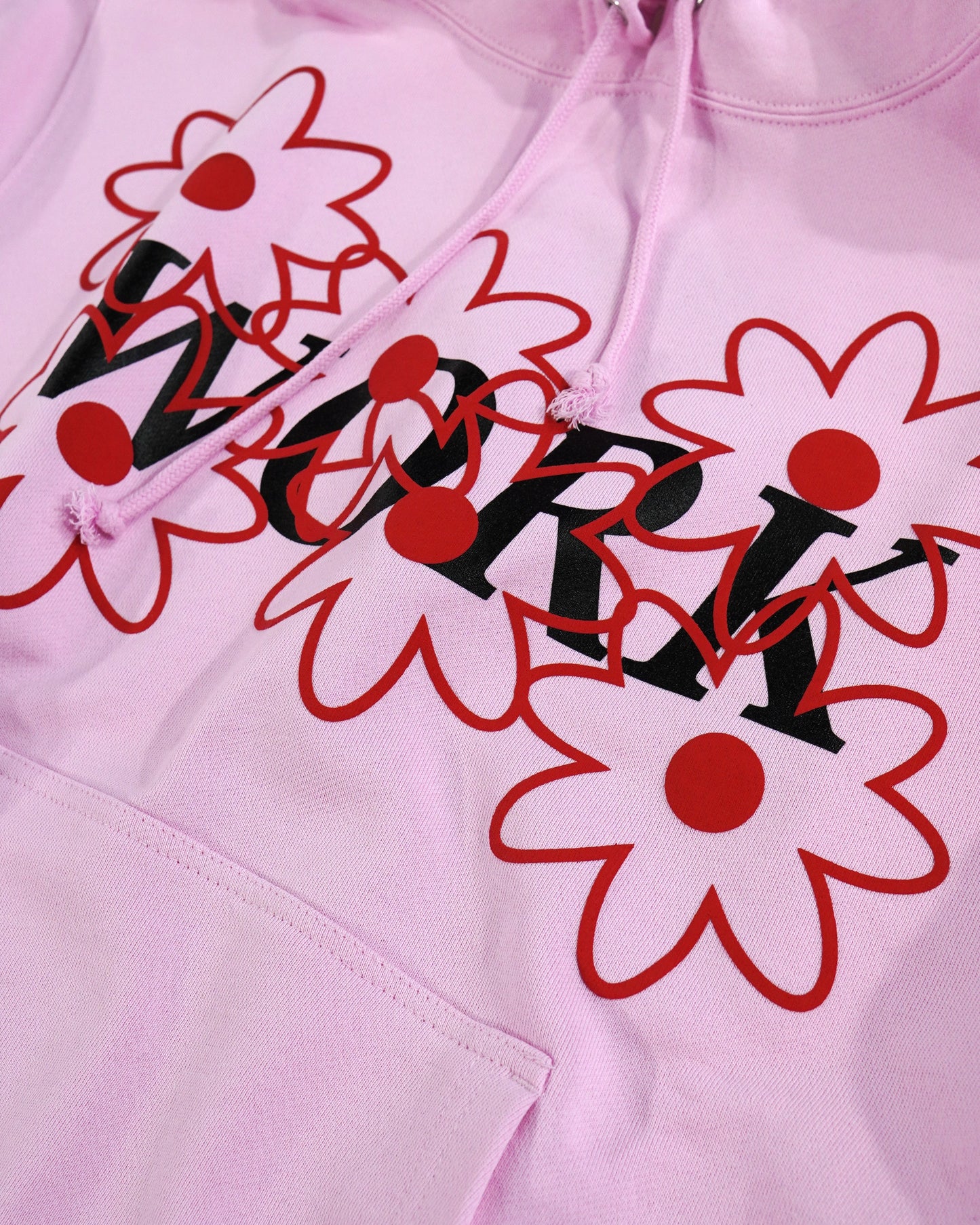 WORK PRINT PULLOVER PARKA (PINK)