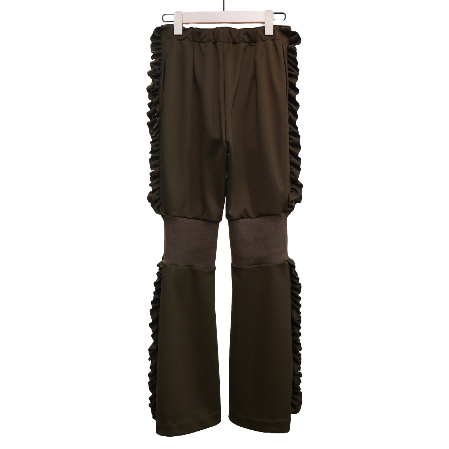 JERSEY FLARE PANTS (BROWN)