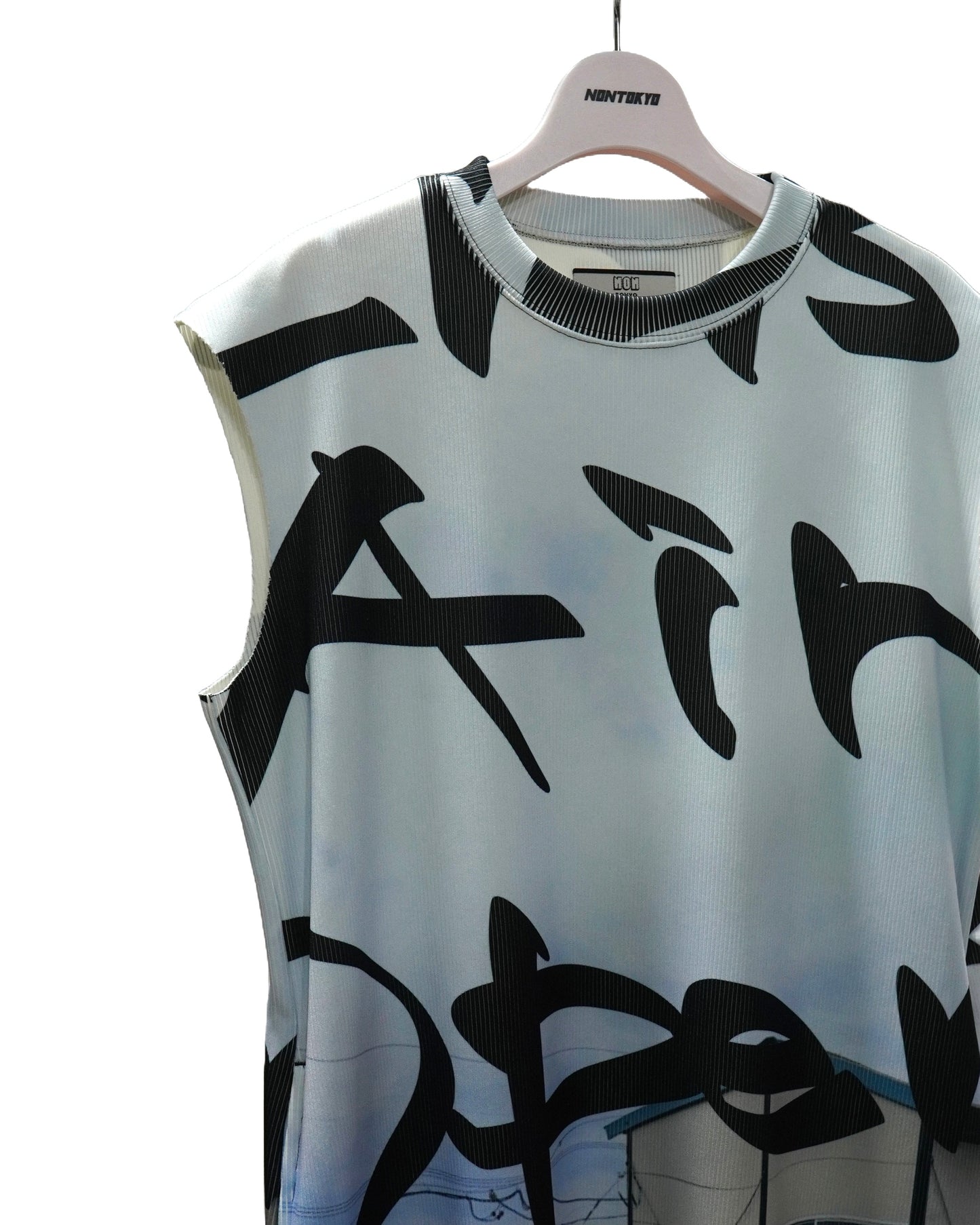 PRINT RIB NO SLEEVE ONE-PIECE (TAGGING)