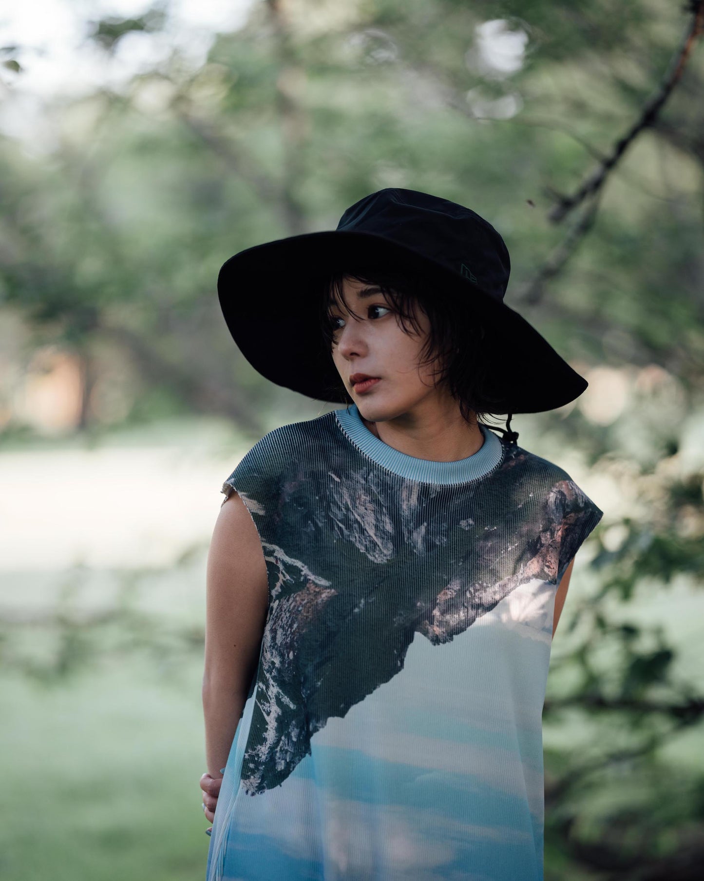NON TOKYO x NEWERA / LONG BRIM HAT (BLACK)