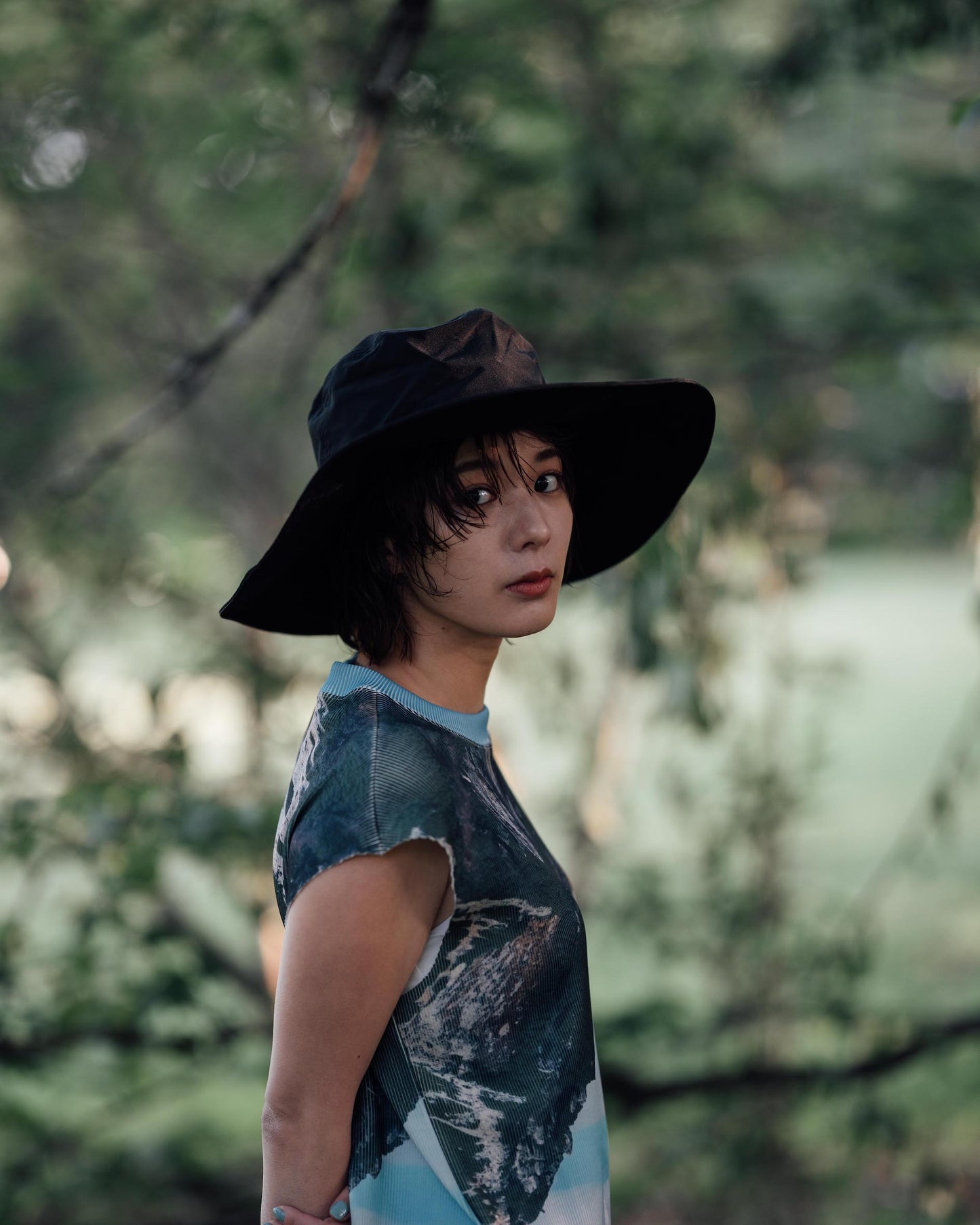 LONG BRIM HAT feat. NEW ERA (BLACK)