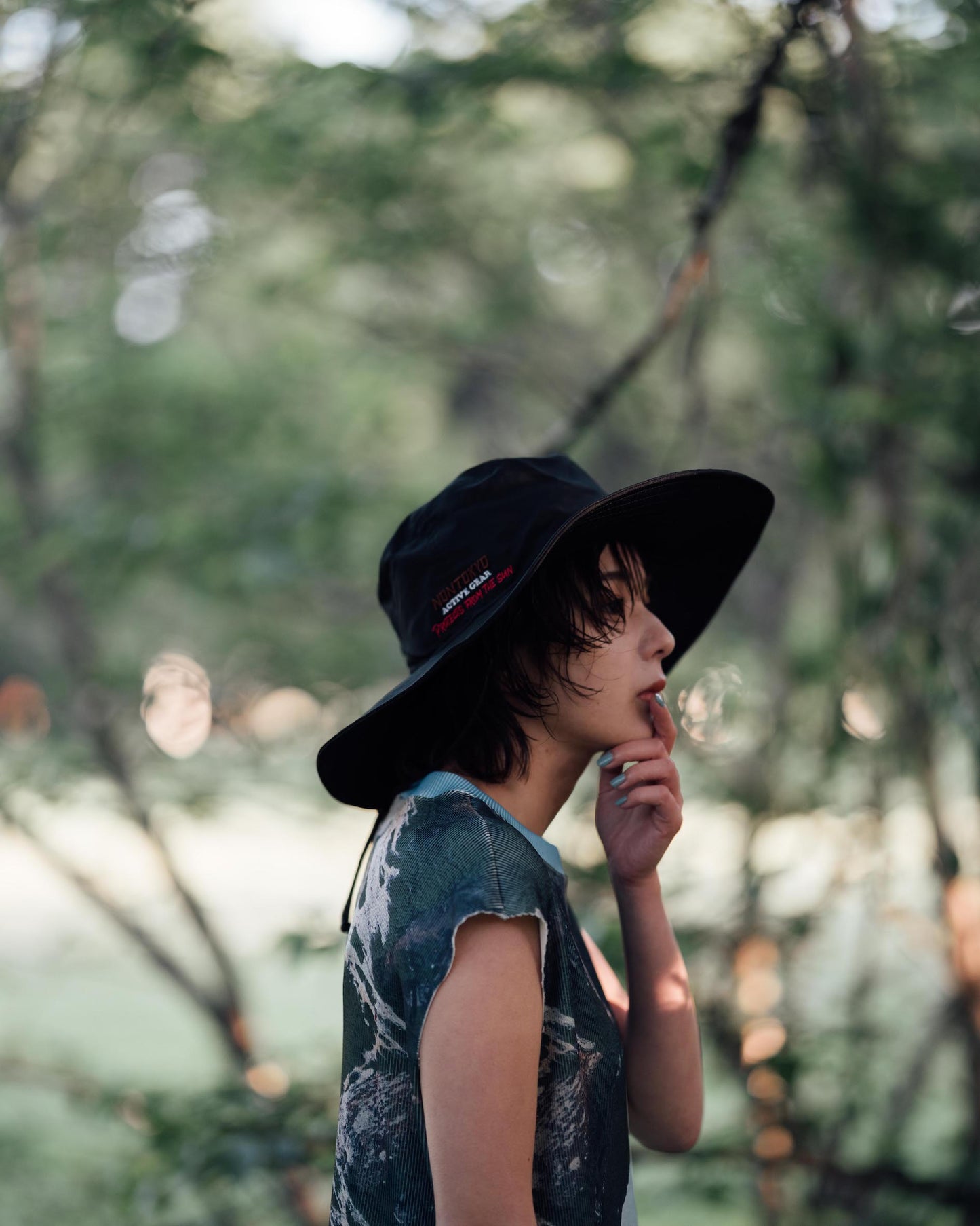 NON TOKYO x NEWERA / LONG BRIM HAT (BLACK)