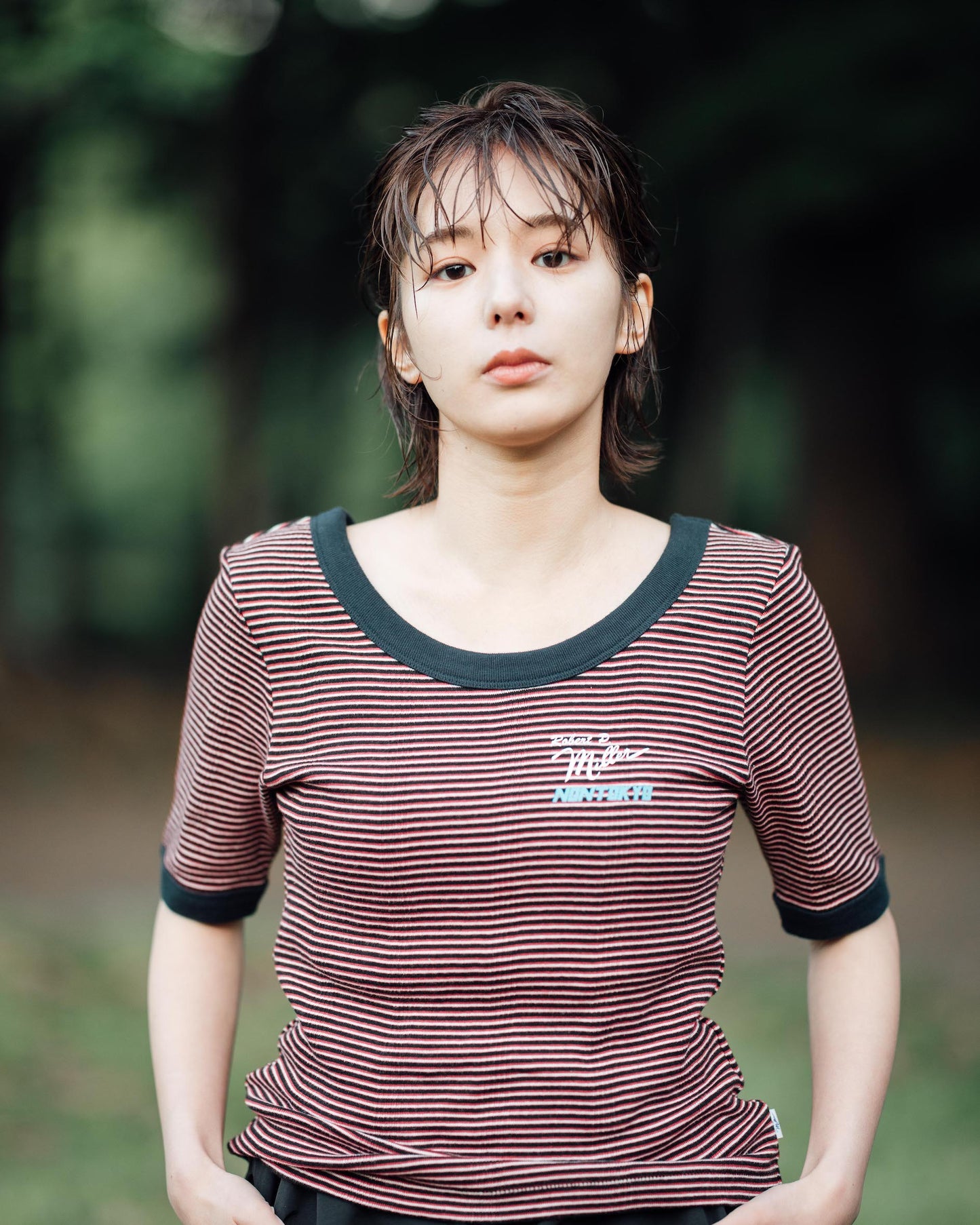 NON TOKYO / DOUBLE RIBBON SHIRT (BLACK)