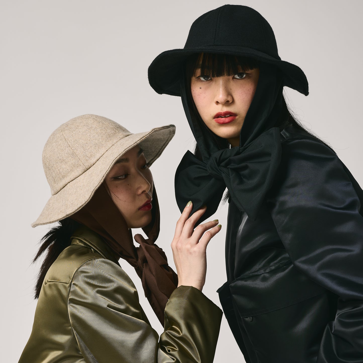 NON TOKYO / WOOL RIBBON HAT (BLACK) / 〈ノントーキョー〉ウールリボンハット (ブラック)