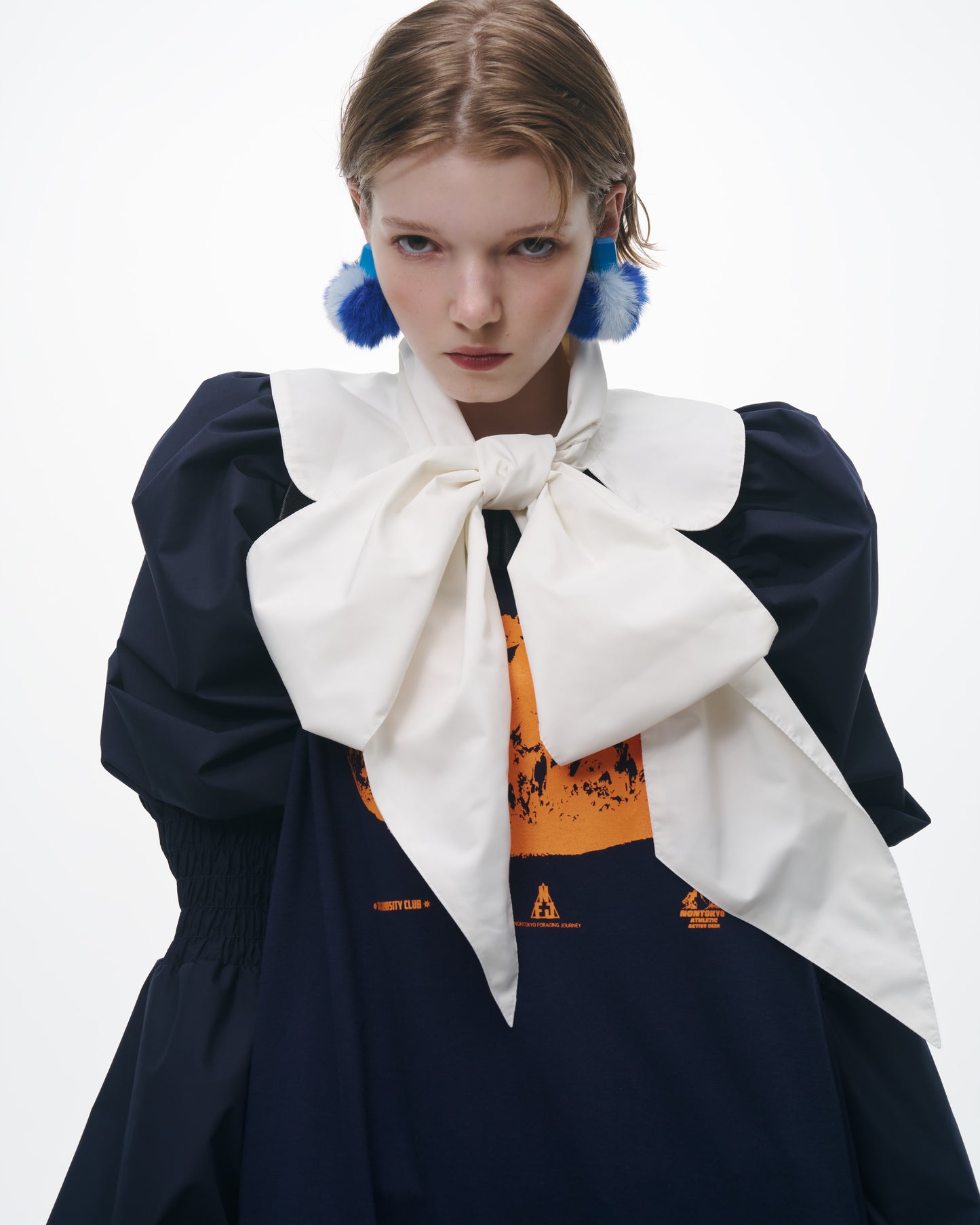 NON TOKYO / POWER SHOULDER BOLERO (NAVY) <NON TOKYO> Power shoulder bolero (navy)