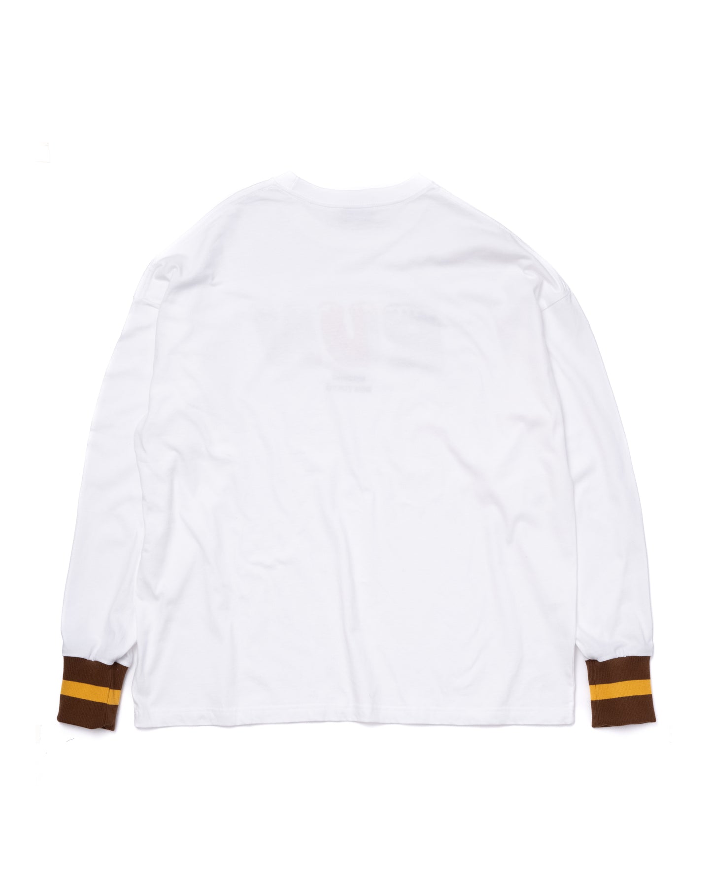 NON TOKYO / PRINT L/S T-SHIRT(RUN / WHITE) <NON TOKYO> Printed long sleeve T-shirt (Run / White)