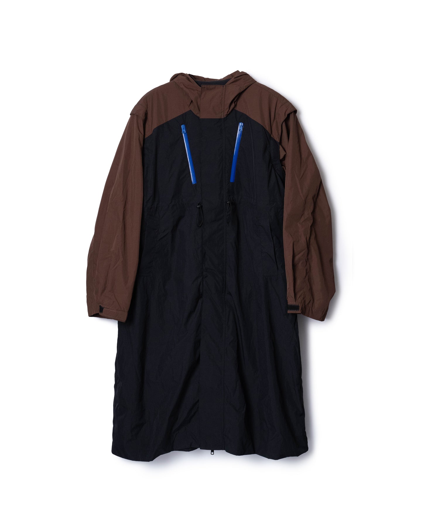 2WAY LONG MOUNTAIN PARKA (BROWN x BLACK)